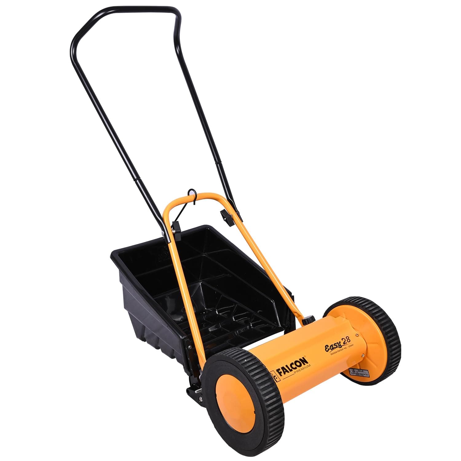 EASY-28 11" Manual Cylindrical Lawn Mower 300mm Grass Cutting Machine with 20L Catcher Box for Maintaining Garden Yard Farm Upto 150 Square Meters