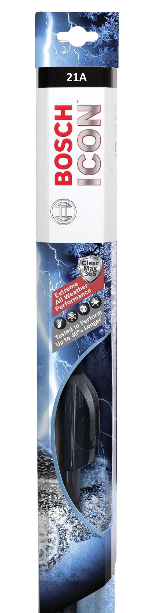 Bosch ICON 3397013256 Wiper Blade, Up to 40% Longer Life* - 21 (Pack of 1)