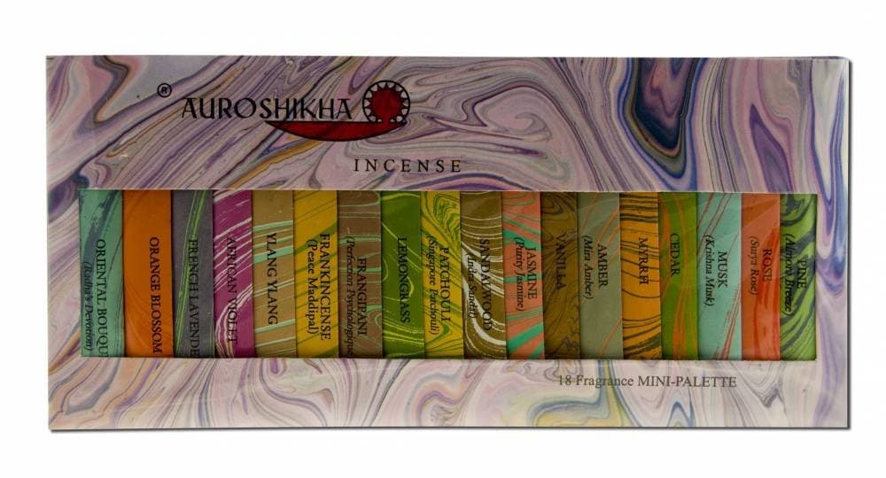 Auroshikha IncenseClassic Marbled 18 Fragrance Sampler