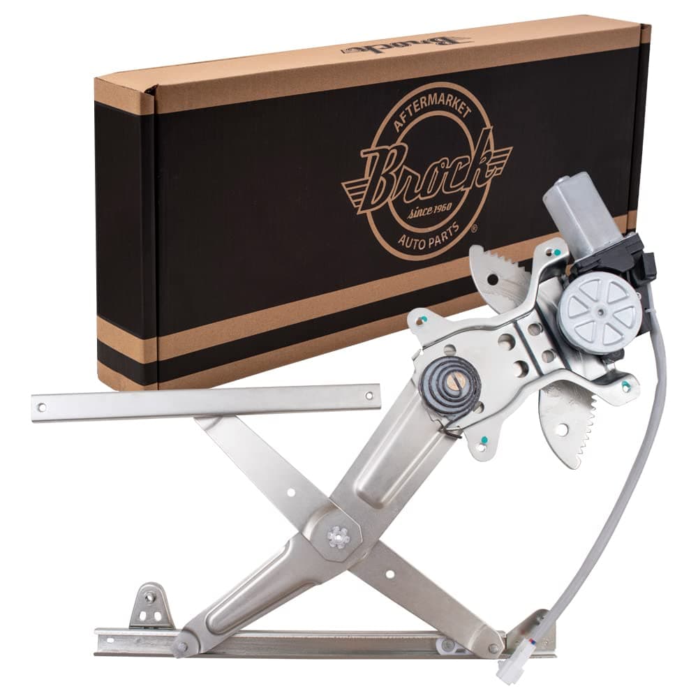 AutoandArt Brock Replacement Drivers Front Power Window Lift Regulator with Motor Assembly Compatible with 97-01 Camry 85720AA020