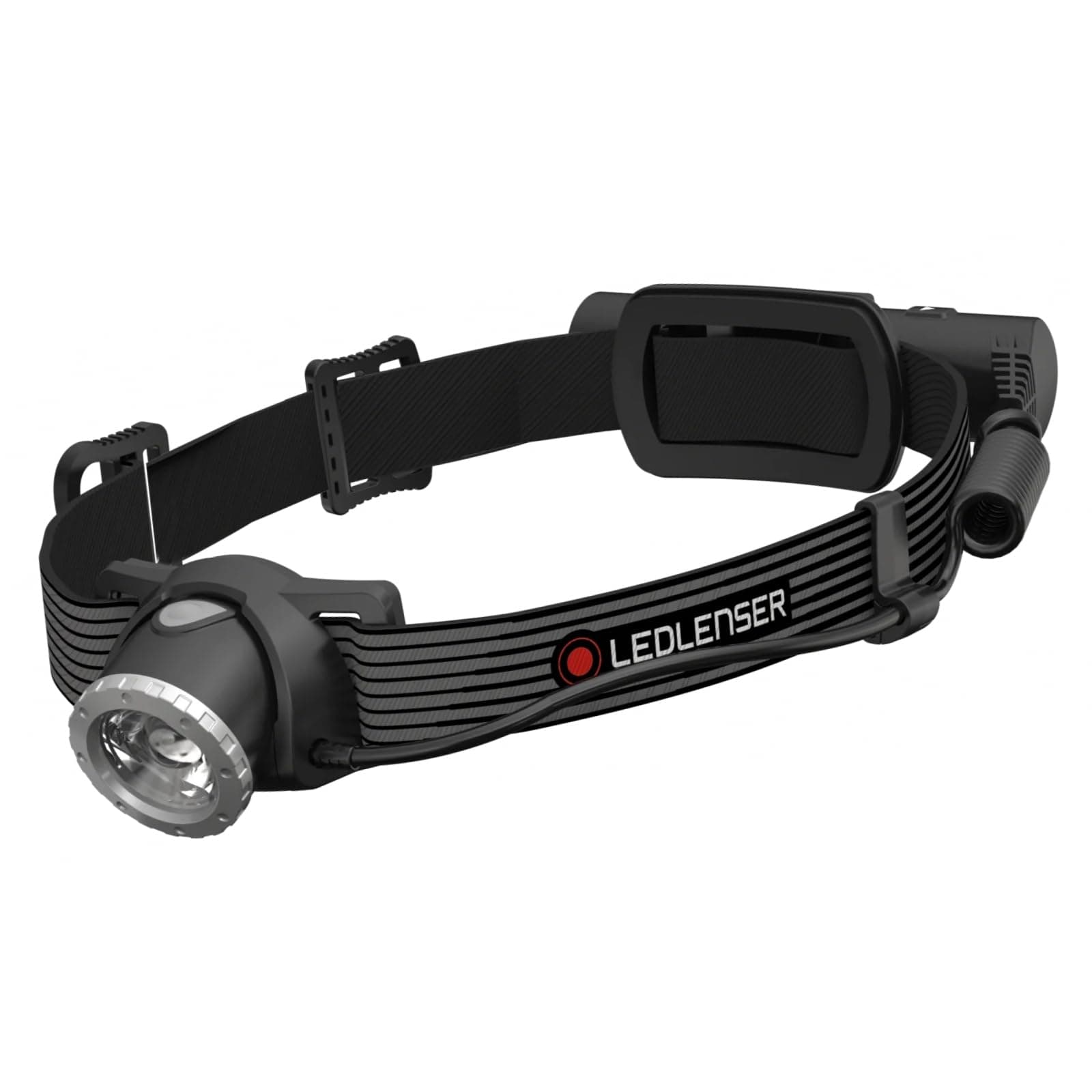 H8R SE - Powerful Rechargeable LED Headtorch, Water Resistant IPX4 700lm of Light Output Plus Rear Safety Red LED Light, Includes USB Cable, Rechargeable Li-ion Battery and Carry Case