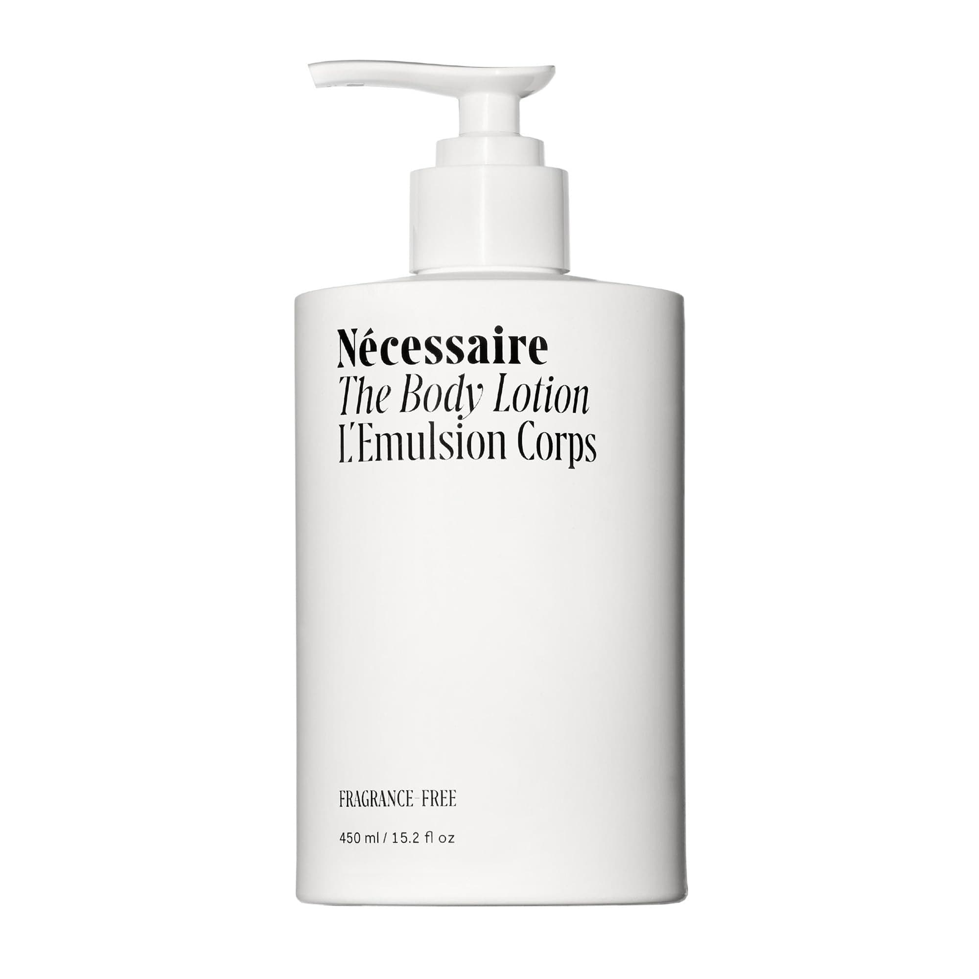 The Body Lotion with Pump. Fragrance-Free. Multi-Peptide Firming Lotion to Moisturize, Firm, Strengthen. 2.5% Niacinamide, Vitamin C/E + Omega 6/9. 450ml / 15.2 fl oz