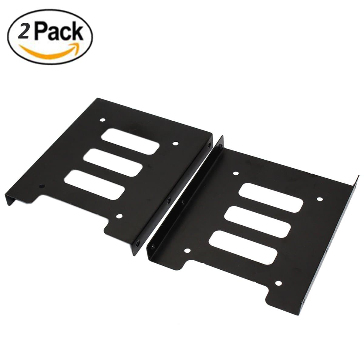 2.5 to 3.5 Adapter, SNANSHI 2.5 to 3.5 Inch SSD Mounting Adapter(Black 2pcs)