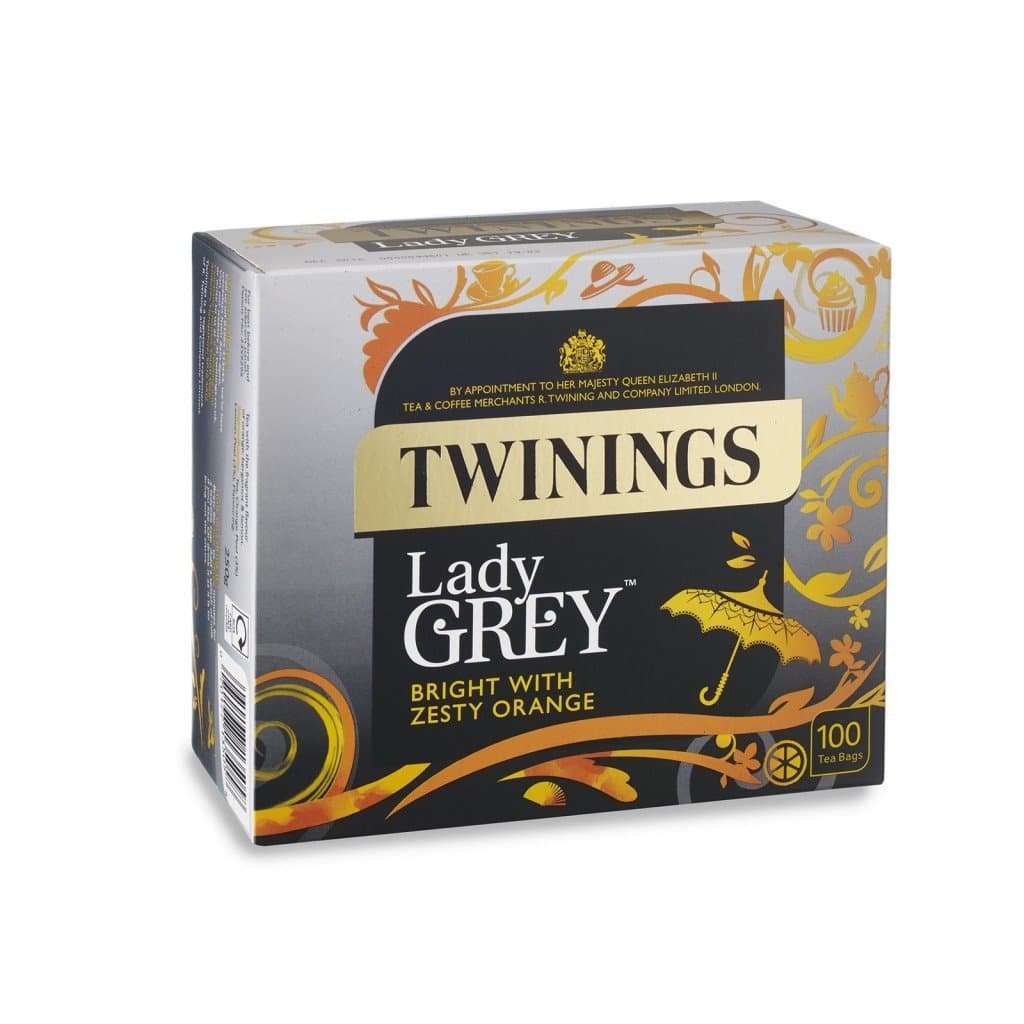 Twining Lady Grey Tea Bags for UK 100 Count