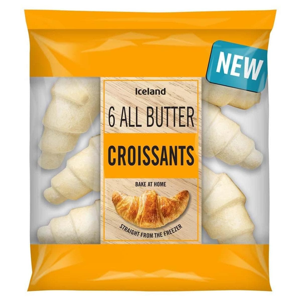 Iceland 6 All Butter Croissants 351g (Frozen)