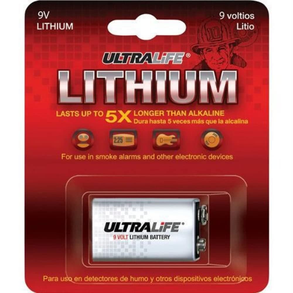 Ultralife U9VL-JPBP Long-Life 9V Lithium Battery