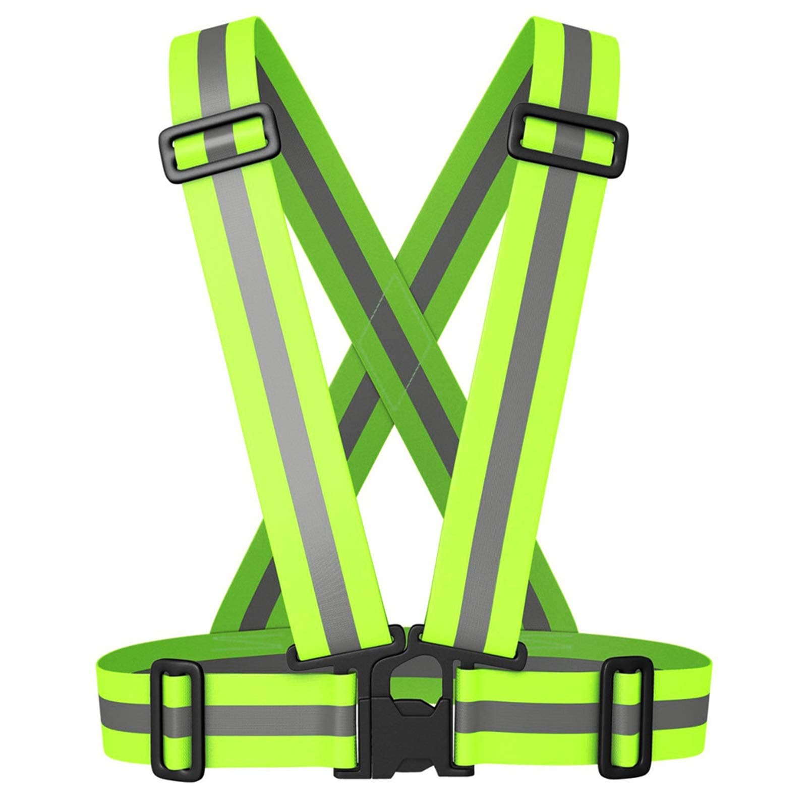 Reflective Vest,High Visibility Vest Adjustable Safety Hi Vis Sports Gear Safety Equipment, Suitable for Outdoor Night Running Jogging Hiking Cycling Walking Men Women Kids