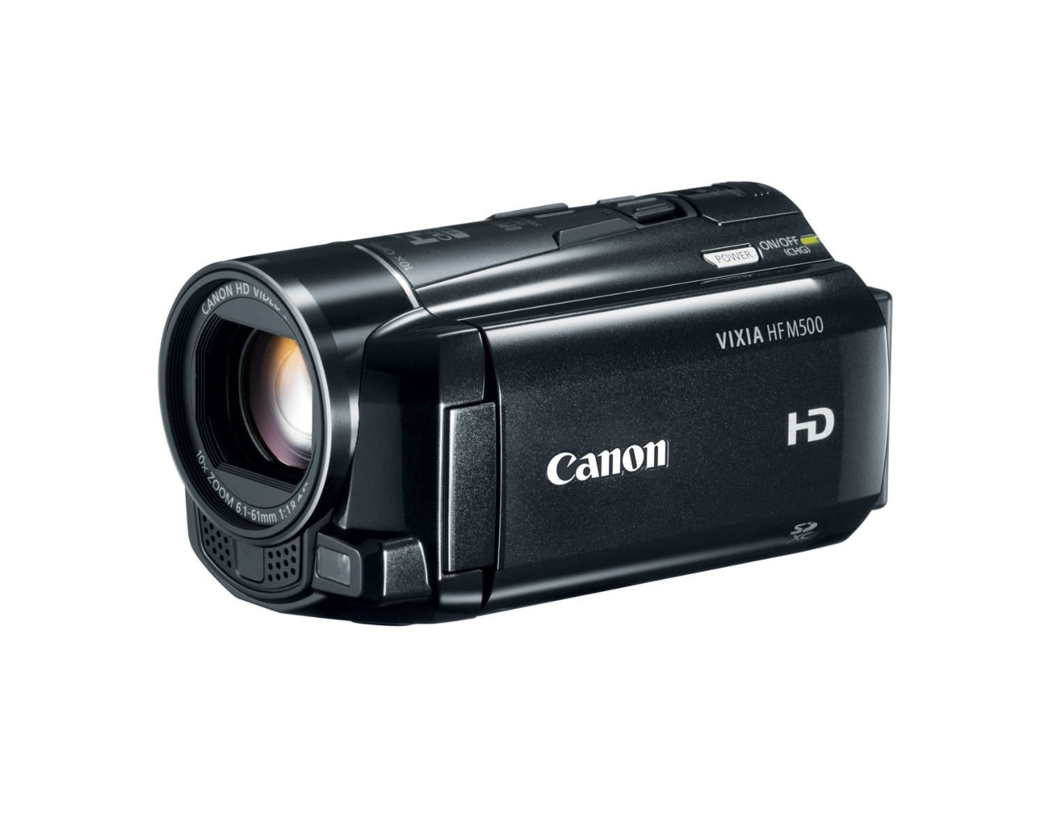 Canon VIXIA HF M500 Full HD 10x Image Stabilized Camcorder with One SDXC Card Slot and 3.0 Touch LCD