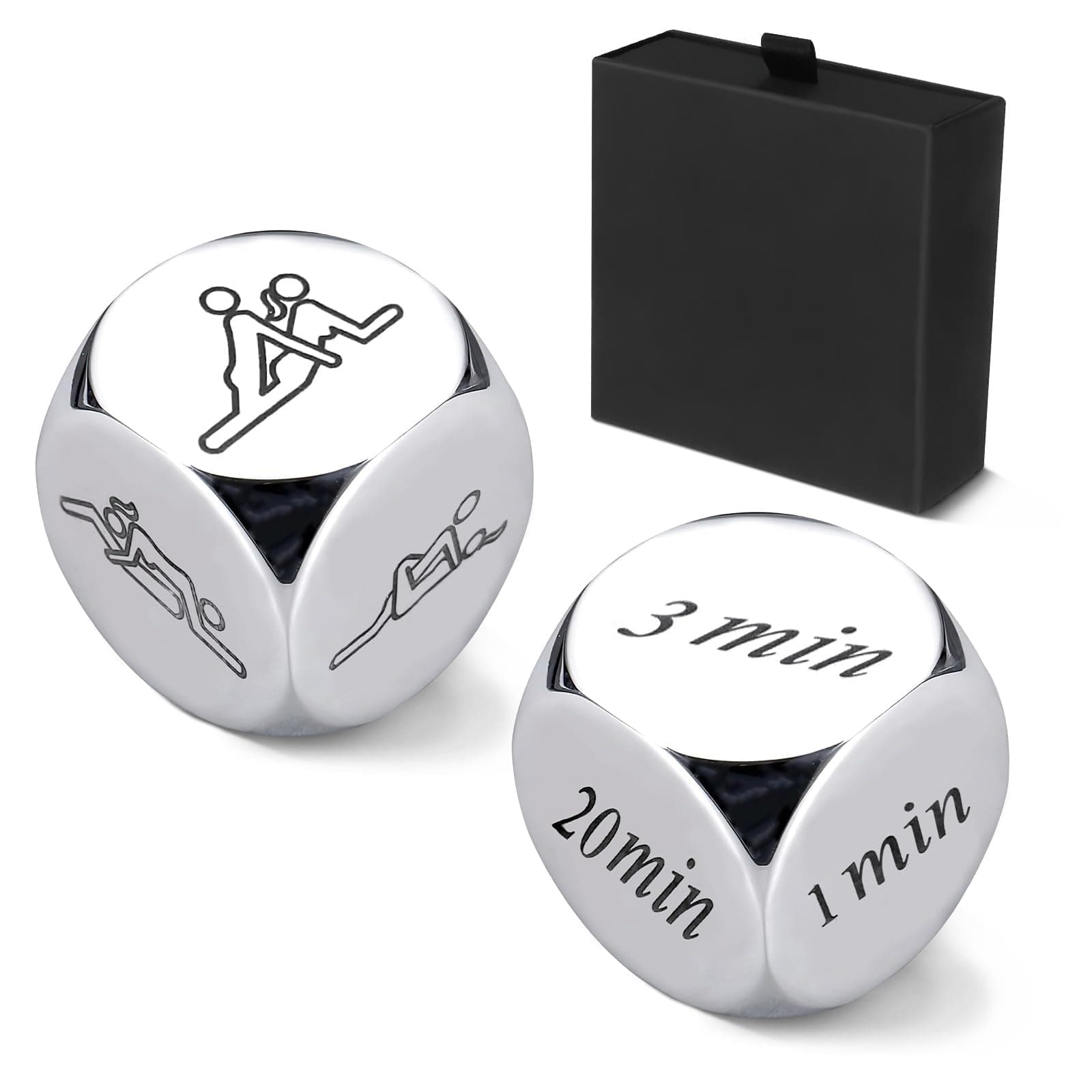 Valentines Day Gifts for Him 2Pcs Date Night Dice for Couples for Boyfriend Girlfriend Decision for Men Women Funny Couple Dice Games New Year's Gift for Wife Husband Birthday for Her Him