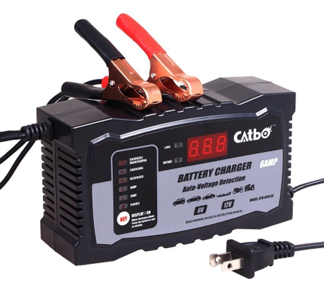 scooter 6V/12V 100AH Car Battery Charger LED Display Intelligent Pulse Repair Charger for All Lead Acid Battery