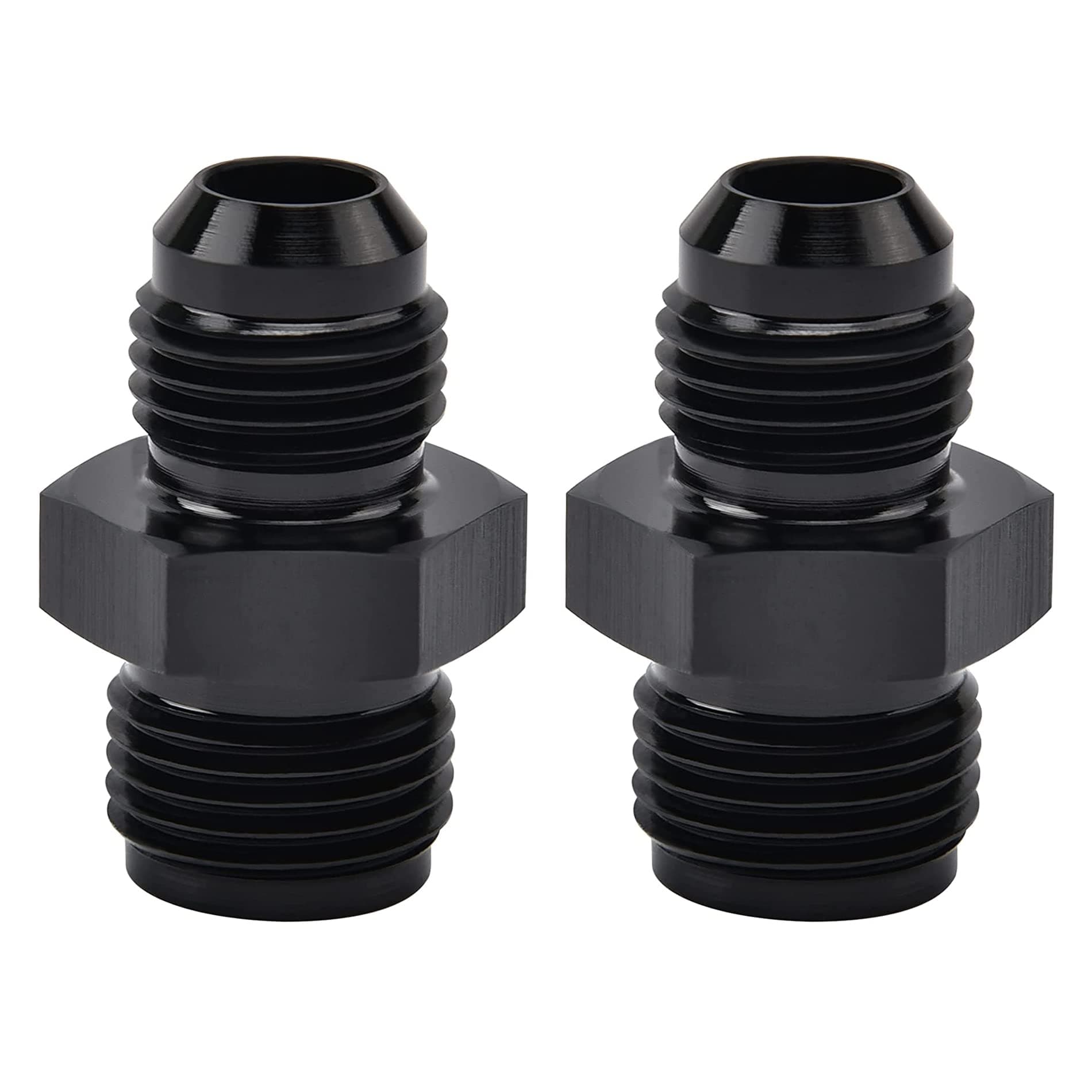 EVIL ENERGY 6AN Male to 5/8 x 18 Inverted Flare Thread Fitting Adapter Straight 2Pcs