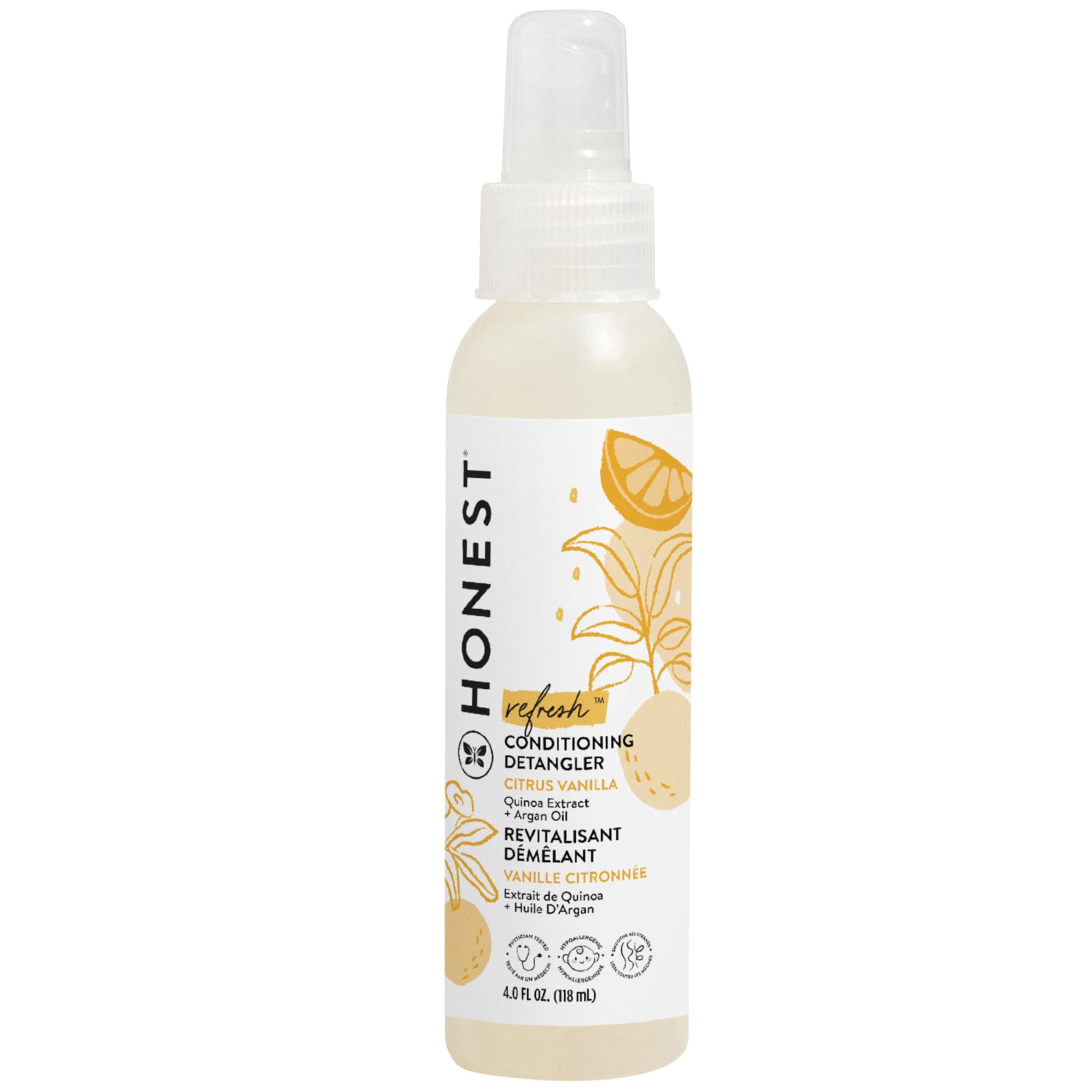 The Honest Company Conditioning Detangler, Sweet Orange Vanilla, 4 Ounce
