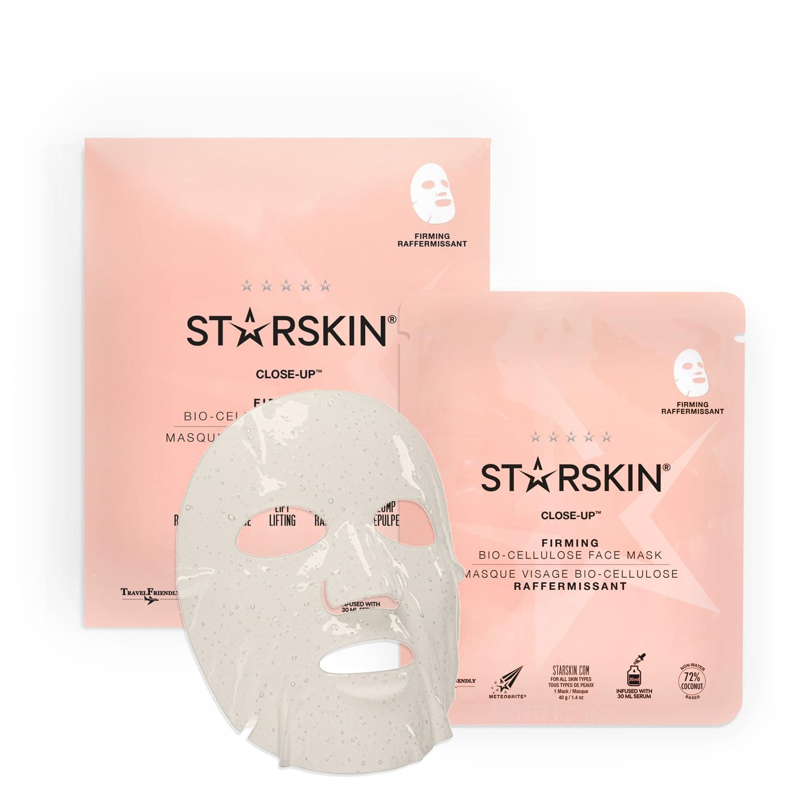 Starskin Close-Up - Firming Coconut Bio-Cellulose Second Skin Sheet Mask