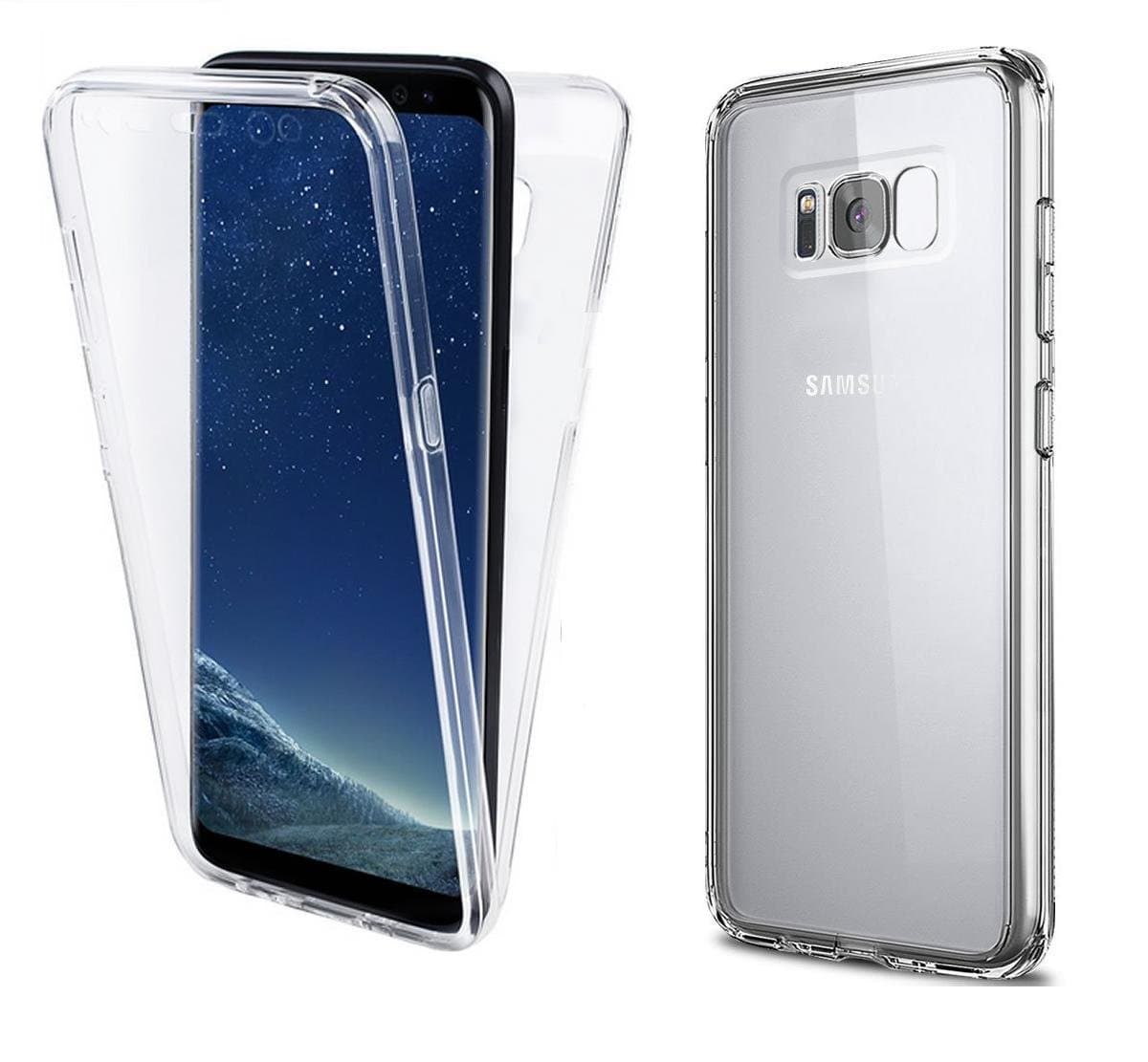 NWNK13 Samsung Galaxy S8 Clear Soft Slim Shockproof 360 Degrees Protective Front and Back Full Body Case Co