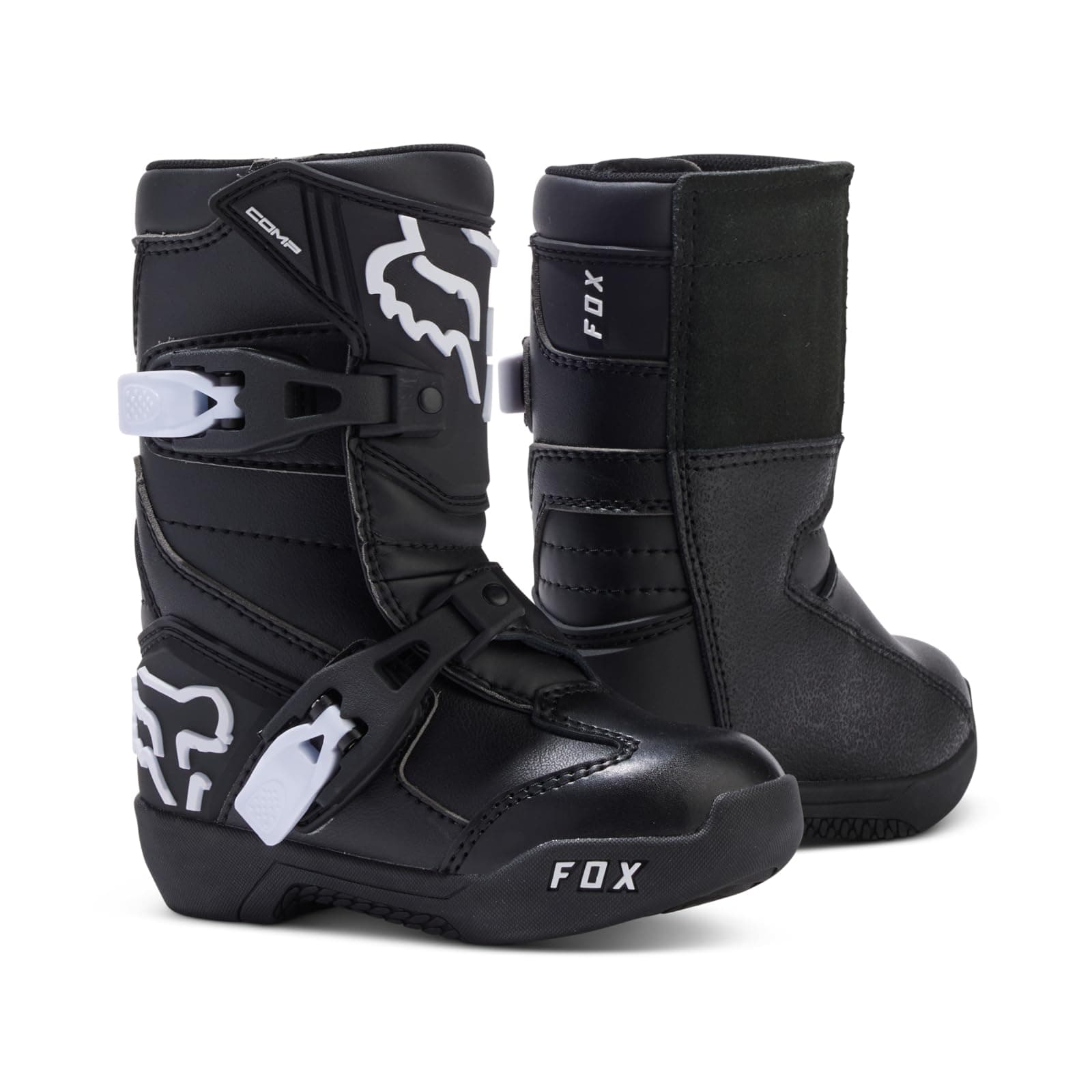 Kid's Comp Motocross Dirt Bike Boots, Black, 13