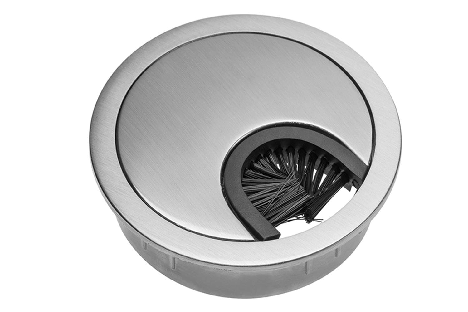 Mprofi Computer Metal Grommet for Desk Table Cable Tidy 90 mm - INOX