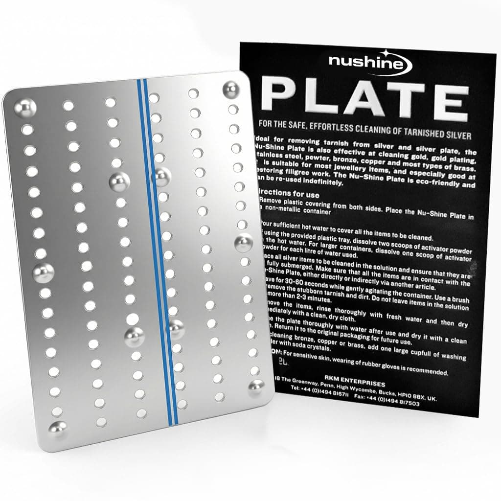 Nushine Magic Cleaning Plate (LARGE 230x 154mm) - cleans many items at once! Reuse multiple times, no harsh chemicals involved