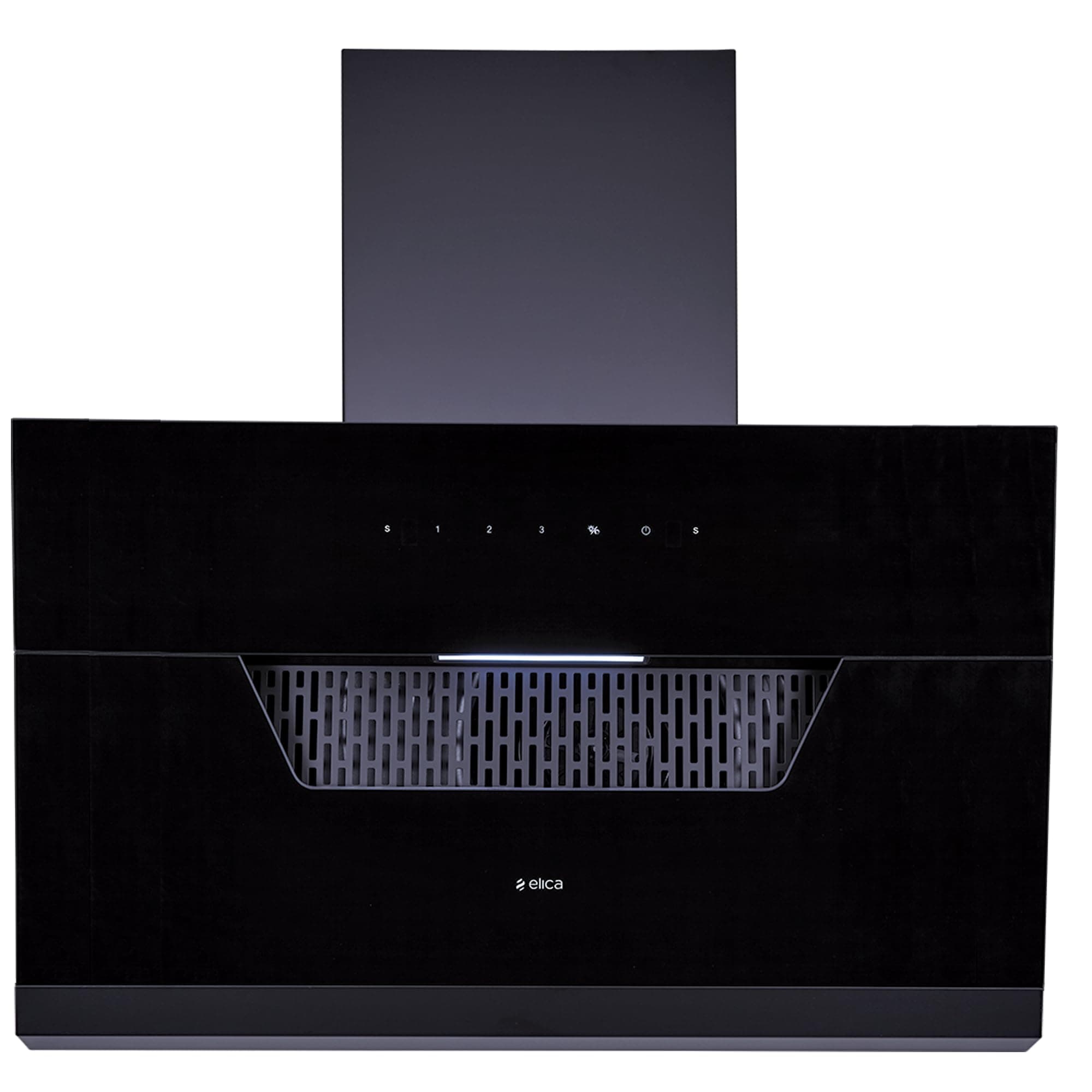 Elica 90cm 1350 m3/hr Filterless Autoclean Angular Kitchen Chimney with 15 Years Motor & 5 Years Comprehensive Warranty | EFL 207 HAC LTW VMS 90 | Touch + Motion Sensor Control | Black