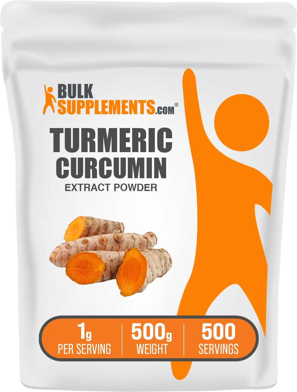 com Turmeric Extract Powder - from Turmeric Root, Curcumin Supplements, Turmeric Curcumin Powder - Gluten Free, 1g per Serving, 500g (1.1 lbs) (Pack of 1)