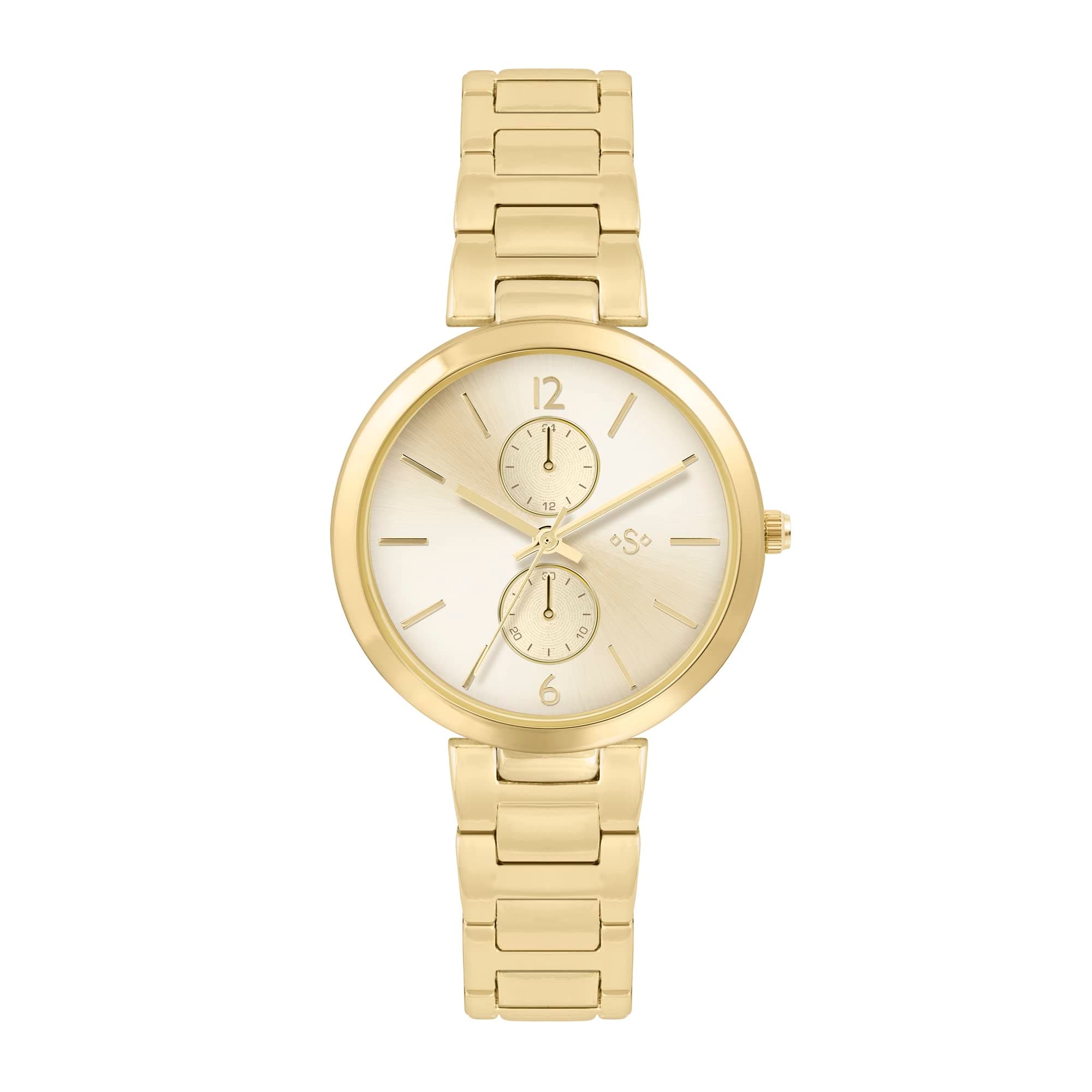 Spirit Ladies Pale Gold Bracelet Watch with Pale Gold Sunray Dial ASPL168