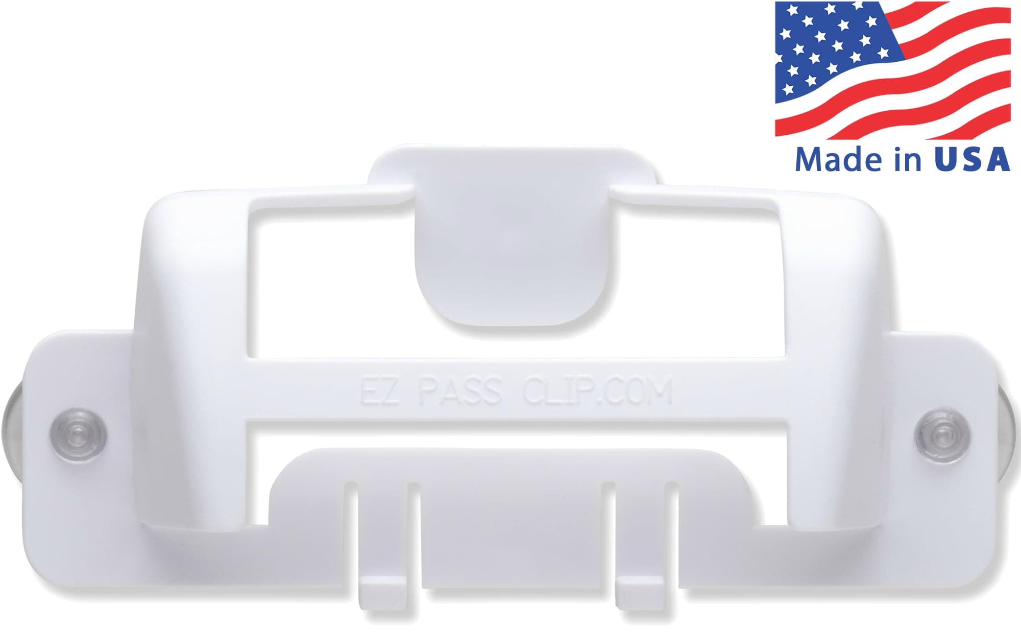 New EZ Pass Holder for Smaller, Wedge-Shaped EZ-Pass and I-Pass Toll Tag Transponders (White)