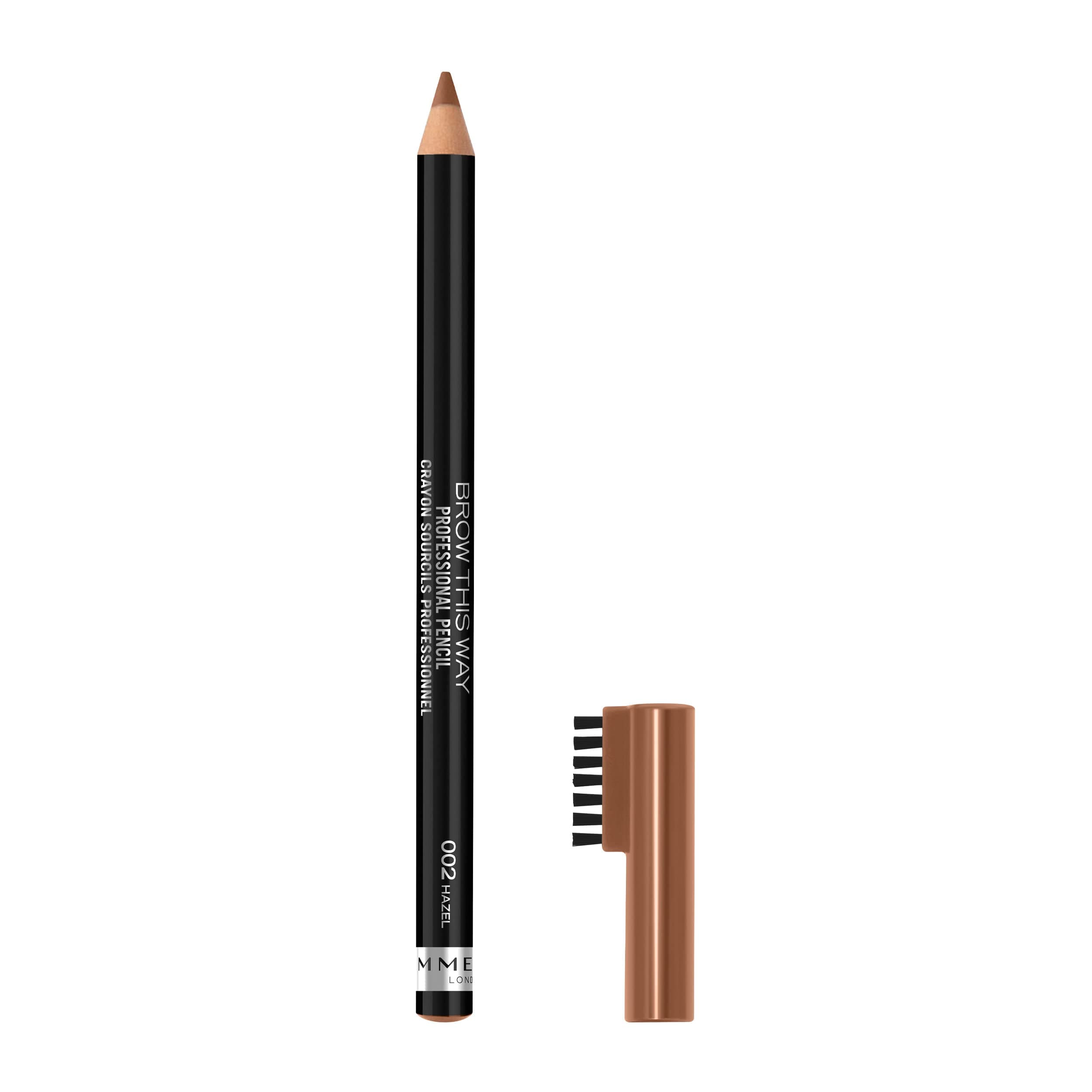 Rimmel Professional Eyebrow Pencil, Hazel, 1.4g (Pack of 1)