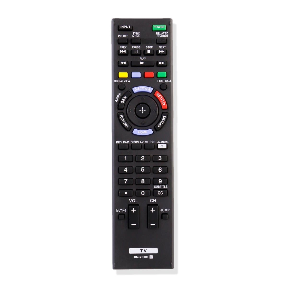 New Remote Control RM-YD103 fits for Sony LCD HDTV TV KDL32W700B KDL-32W700B KDL40W580B KDL-40W580B KDL40W590B KDL-40W590B KDL40W600B KDL-40W600B KDL42W700B KDL-42W700B KDL48W580B KDL-48W580B KDL48W59