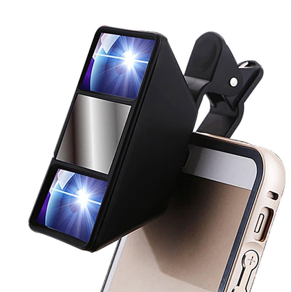 Mini Universal 3D Camera Lens Stereo Photograph Stereoscopic Vision with Clip for iPhone Samsung Huawei Nokia LG Smartphones Tablets