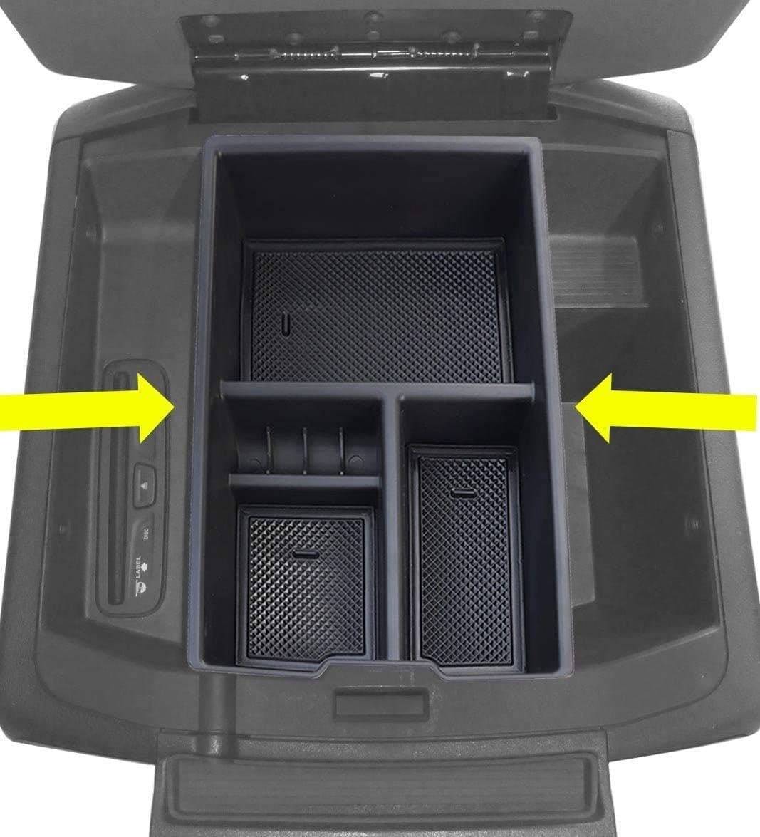 Autou Car Center Console Organizer Tray Storage Box for Dodge Ram 1500 Accessories 2009-2018(Full Console w/Bucket Seats ONLY)