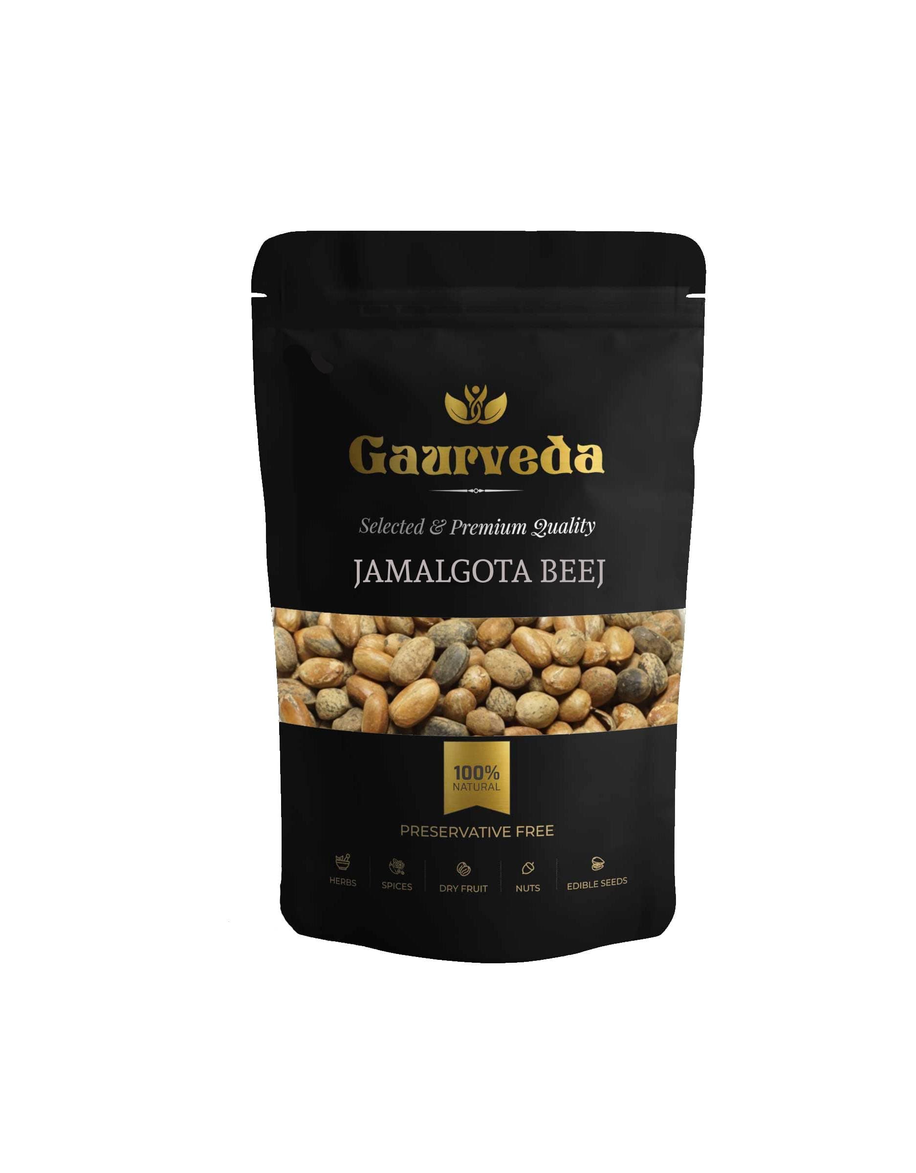 GAURVEDA Jamalgota Seeds - Croton beej- Jamalghota beej ((50 Grams) (180-200 Pieces))