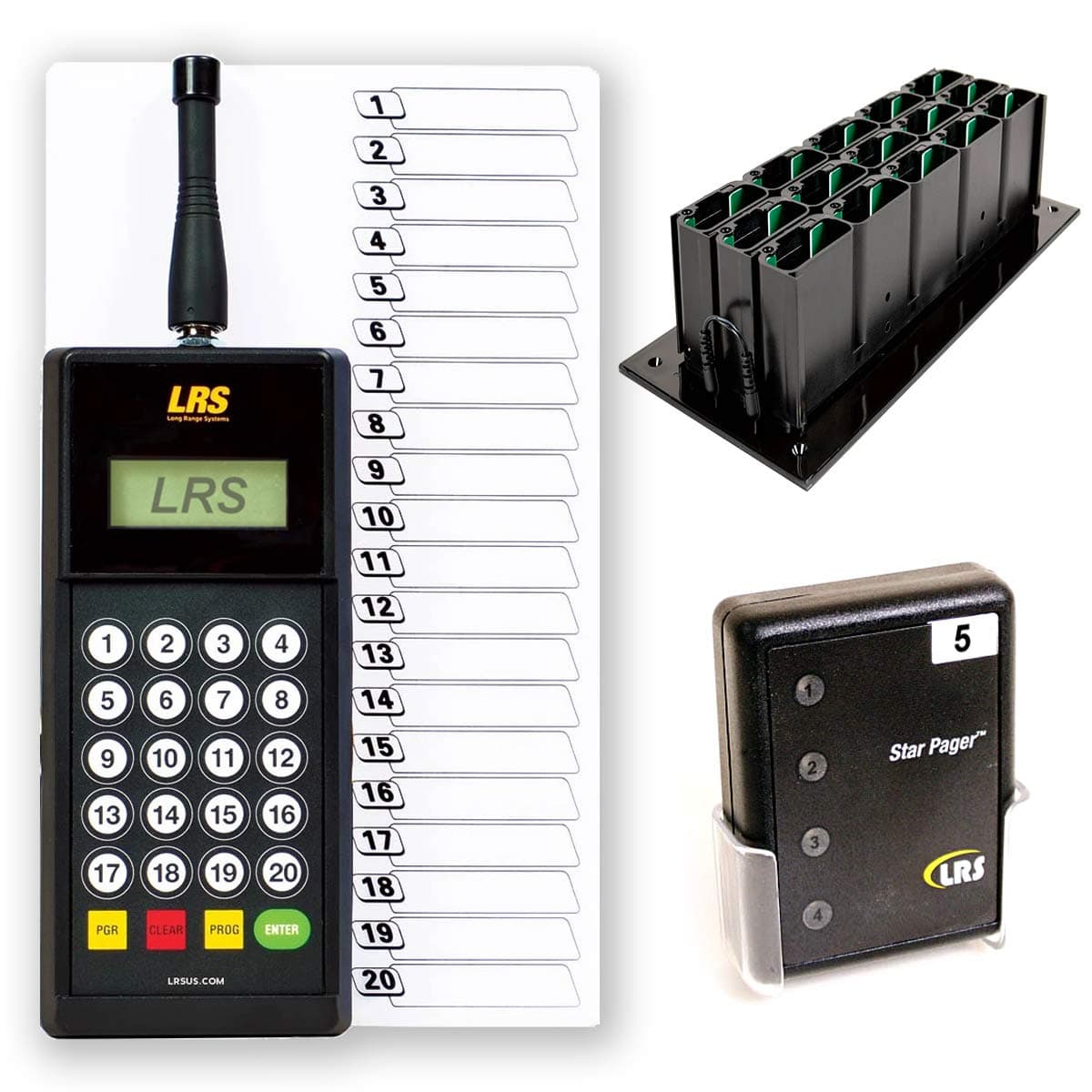 Restaurant Server Pager System with 20 Pagers