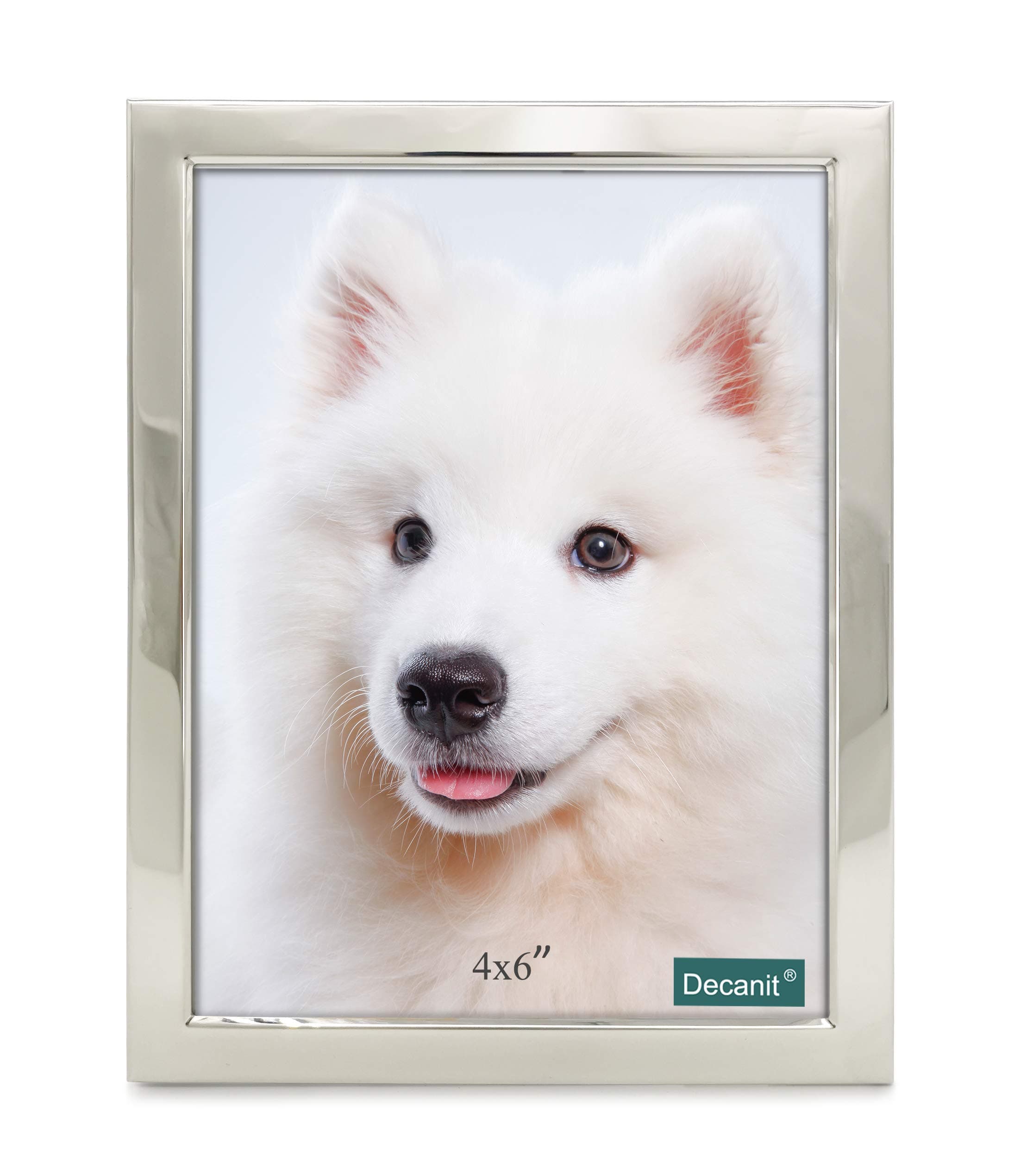 4x6 Picture Frames Silver Metal Photo Frames For Tabletop Display and Wall Decoration-Best Gifts For Family