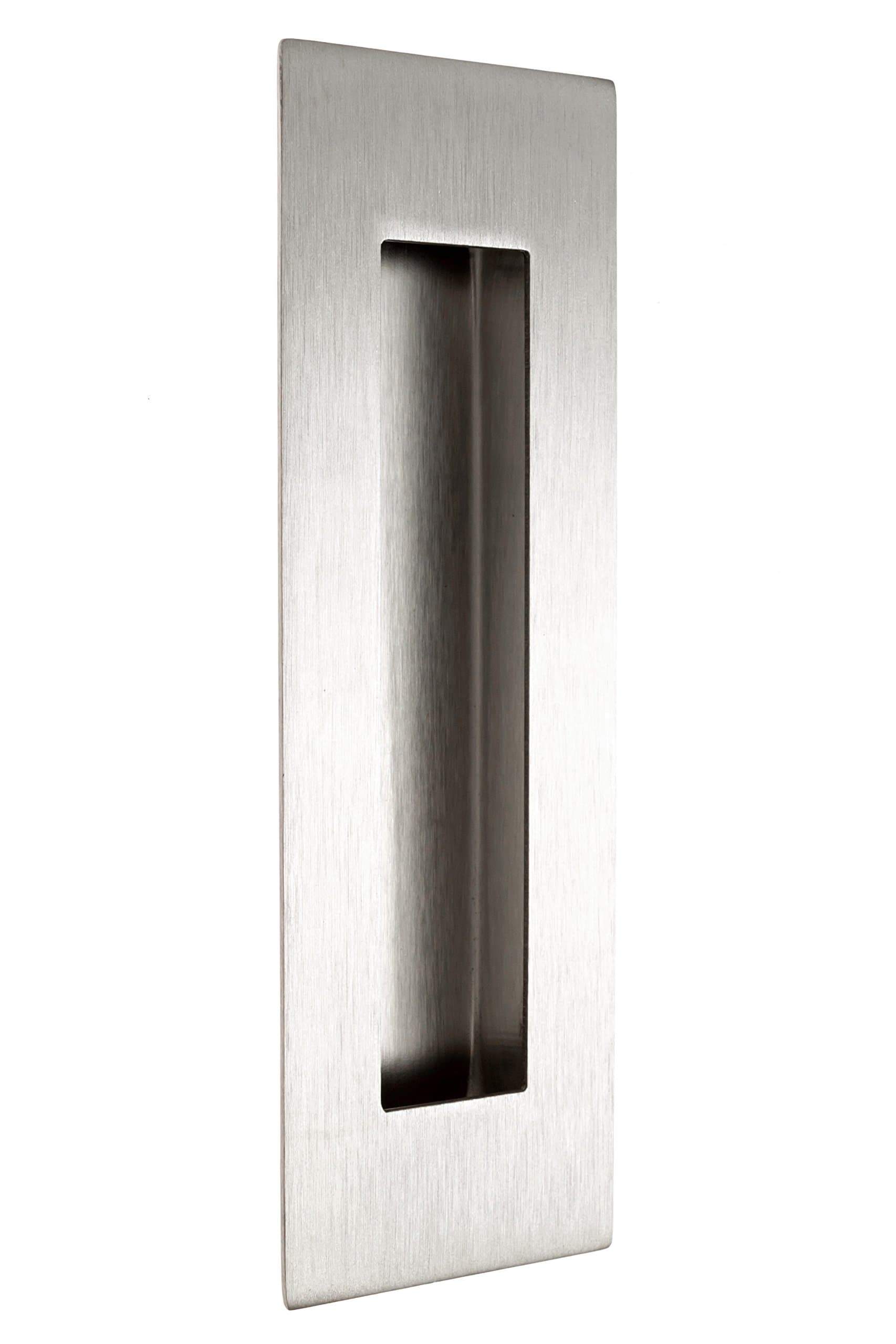 Soleston Door Pulls - 6" Flush Pull with Satin Finish Perfect for Pocket Doors, Cabinets, and Drawers.