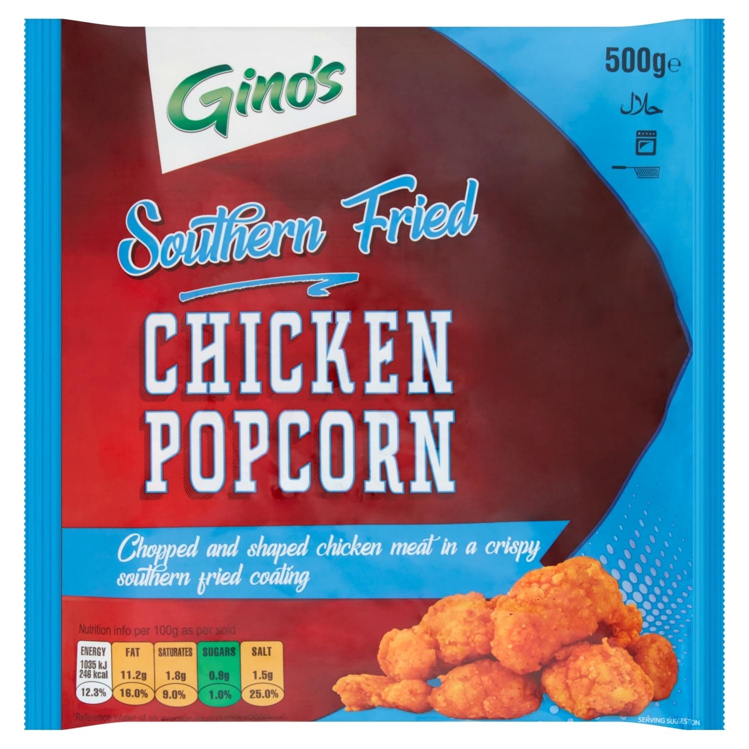 Gino's Chicken Popcorn 500g