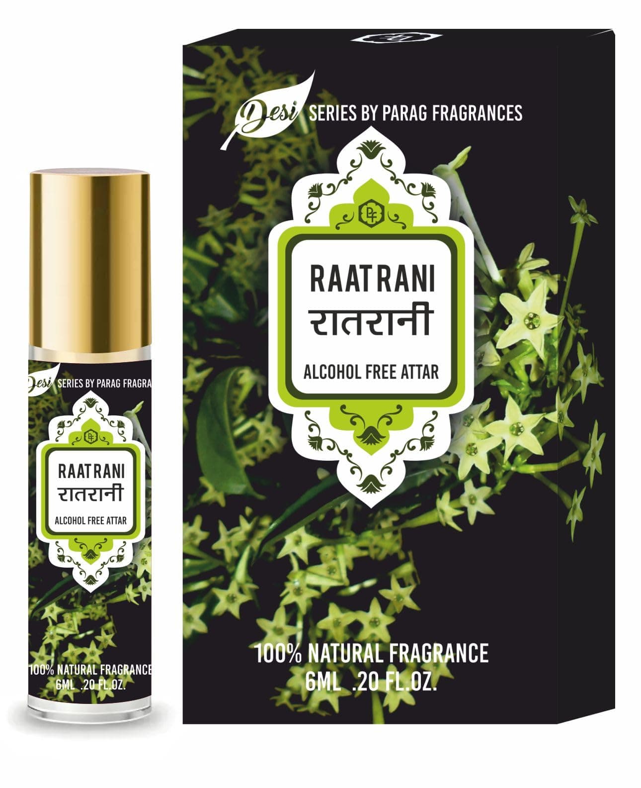 Parag Fragrances Desi Series Attars (6ml, Raatrani/Night Queen)