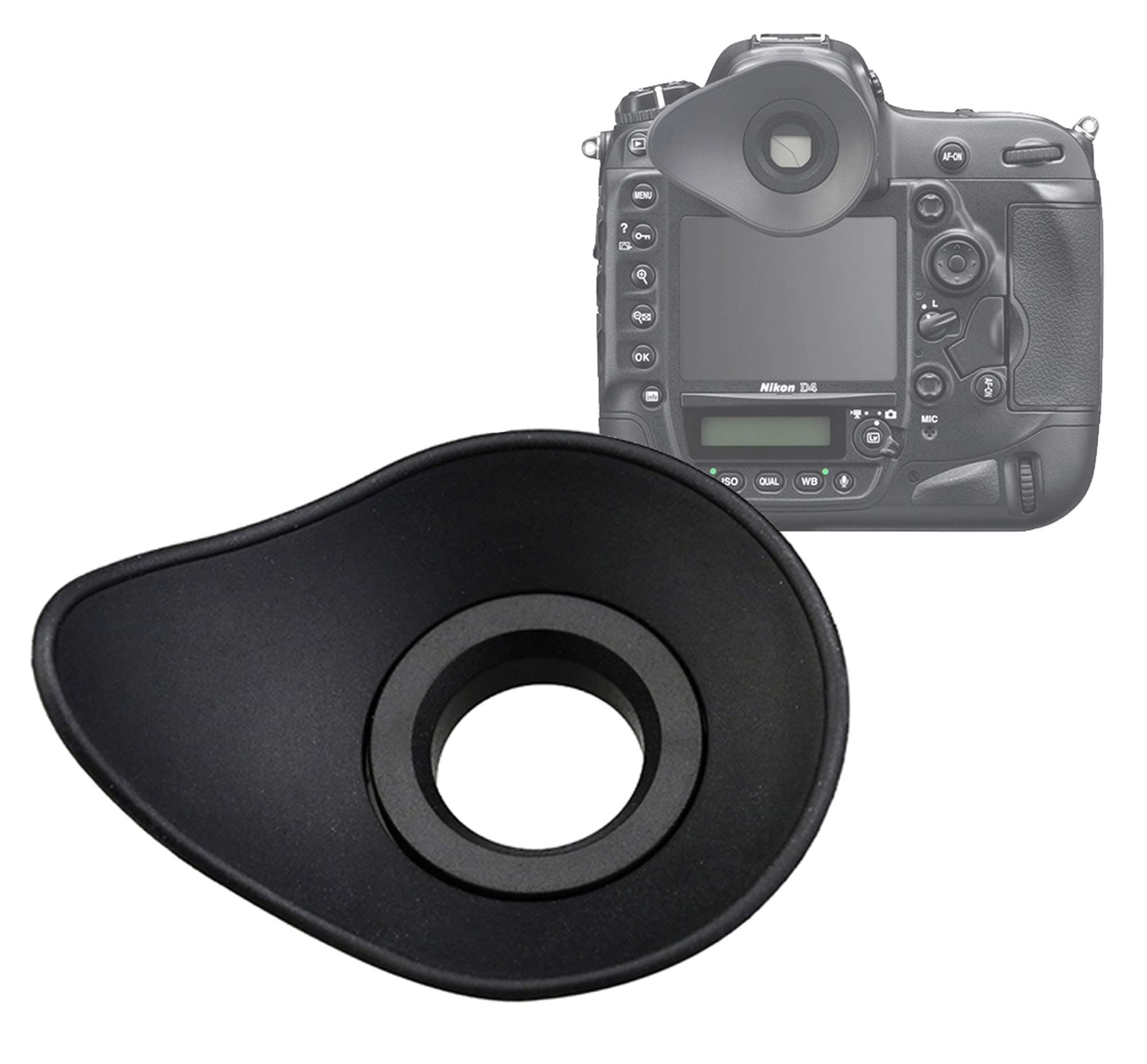 JJC EN-DK19 Large Eye Cup, Ergonomic Oval Soft TPU Rubber Eye Piece, D850 Eyecup Viewfinder, DK 19 Replacement, 65*51*34mm, Compatible with Nikon D850 D810 D800E D800 D500 D3 D3S D3X D4 D4S D5 Df