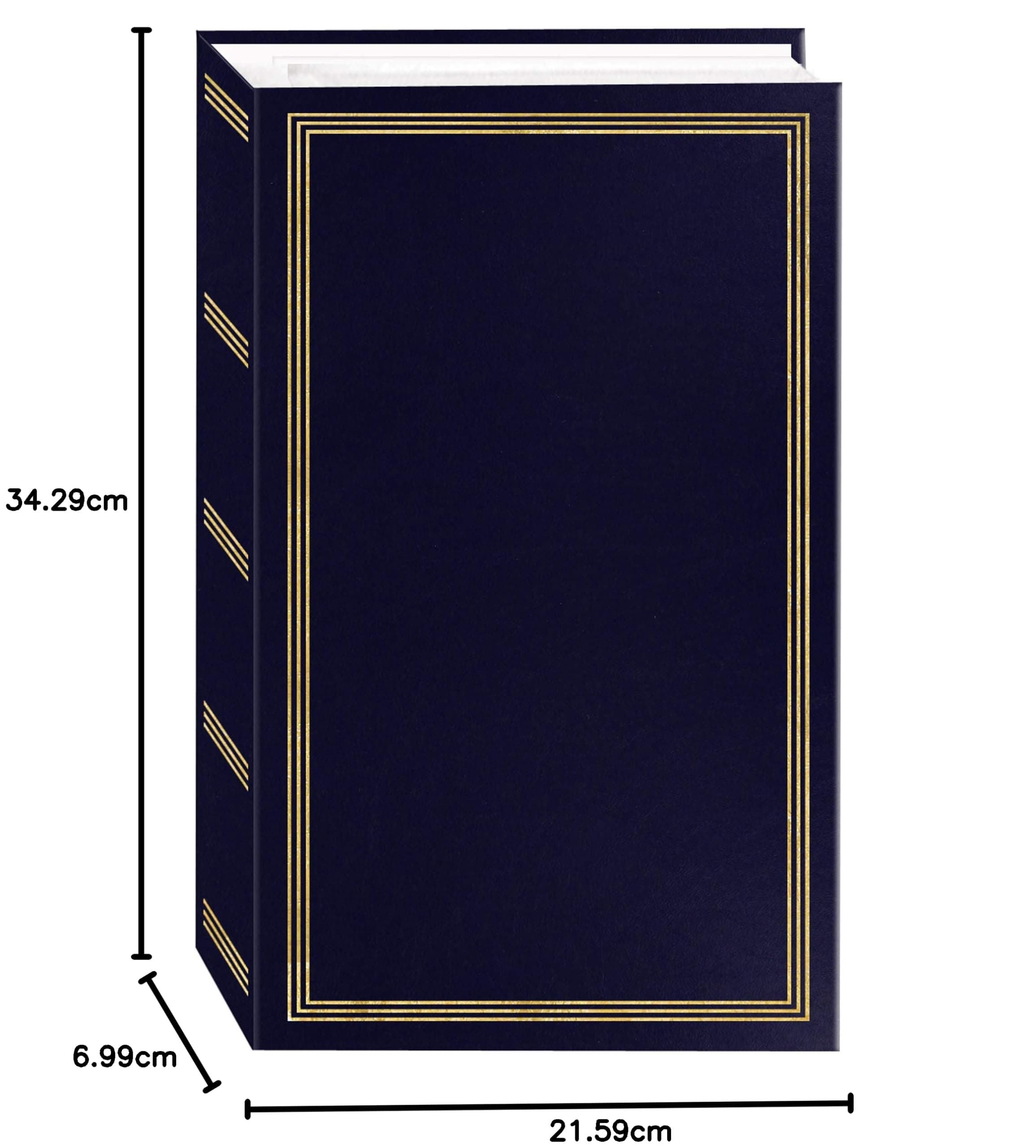 Pioneer Photo Albums Photo Album, 504 Pockets 4"X6", Navy Blue, Stc-504