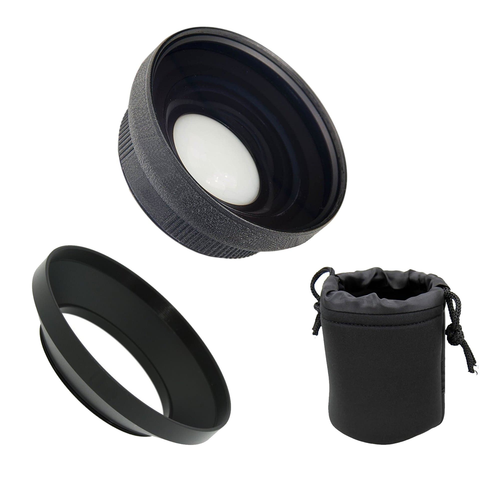 Ultra Wide Angle Conversion Lens (Low Profile) for Sony FDR-AX33 HD (High Grade)