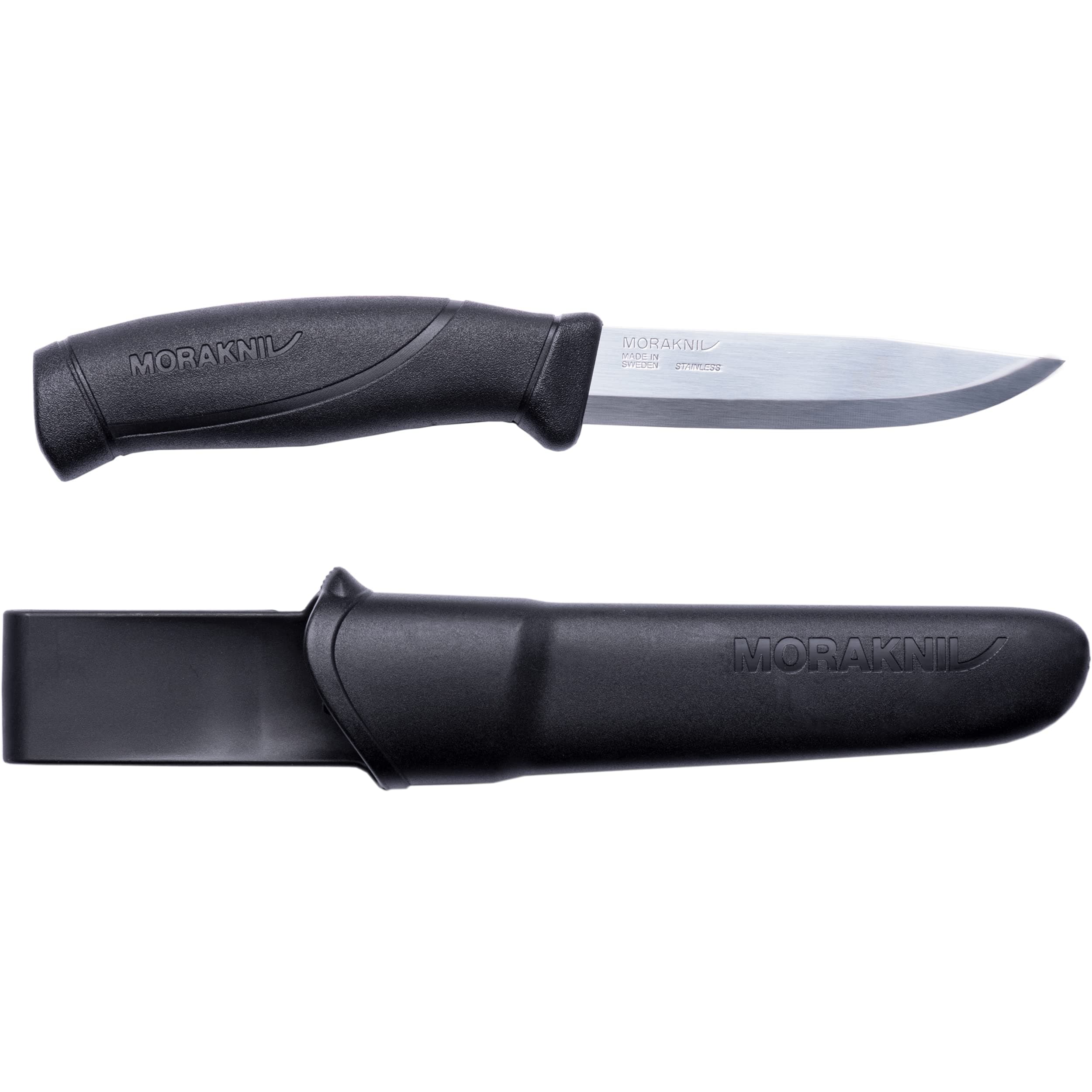 Companion Fixed Blade Outdoor Knife with Sandvik Stainless Steel Blade, 4.1-Inch