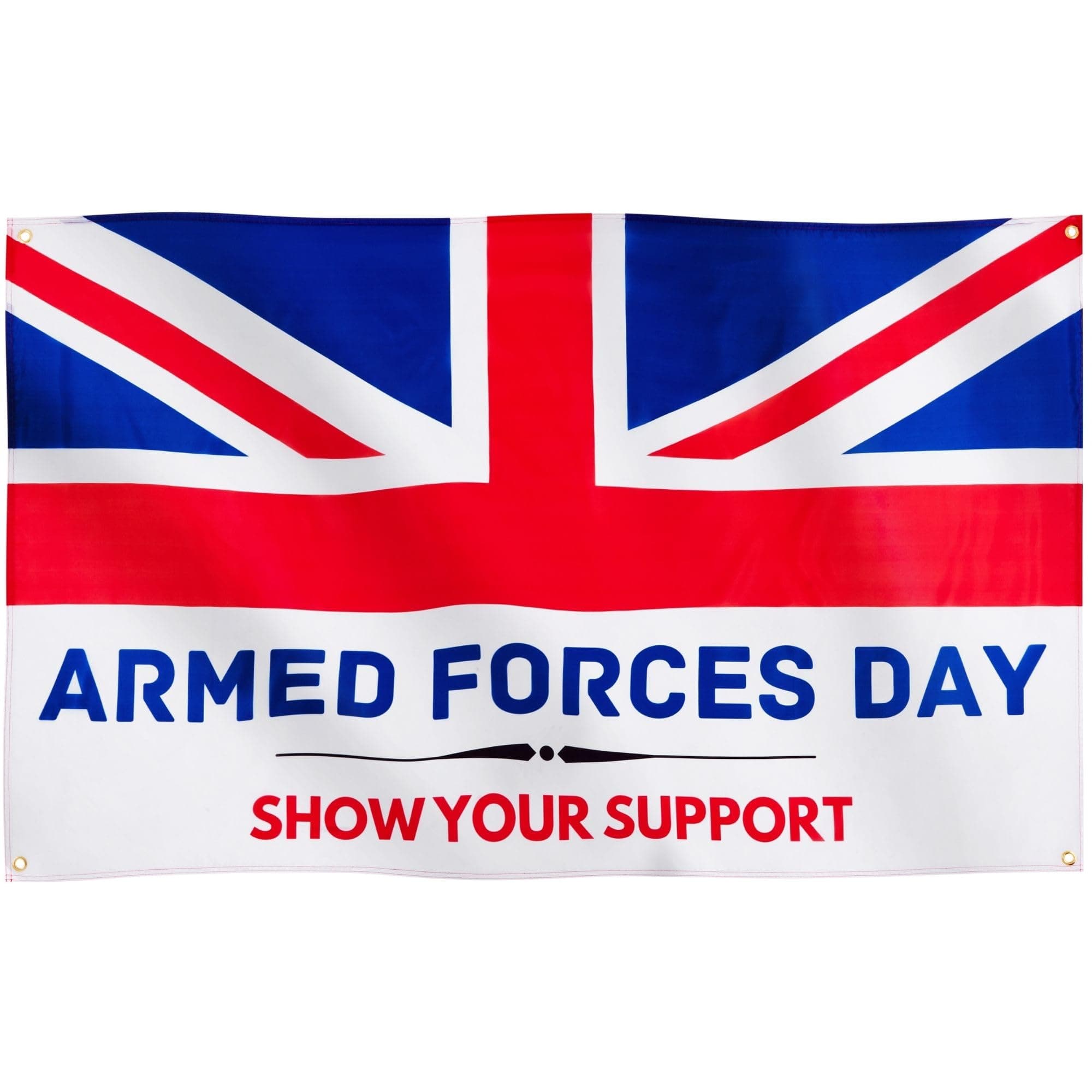 Runesol Armed Forces Day Flag, 91x152cm, 3ft x 5ft, 4 Grommets, Eyelet In Every Corner, Army, Navy, RAF, Premium Flags, Inside, Outside, Vivid Colours