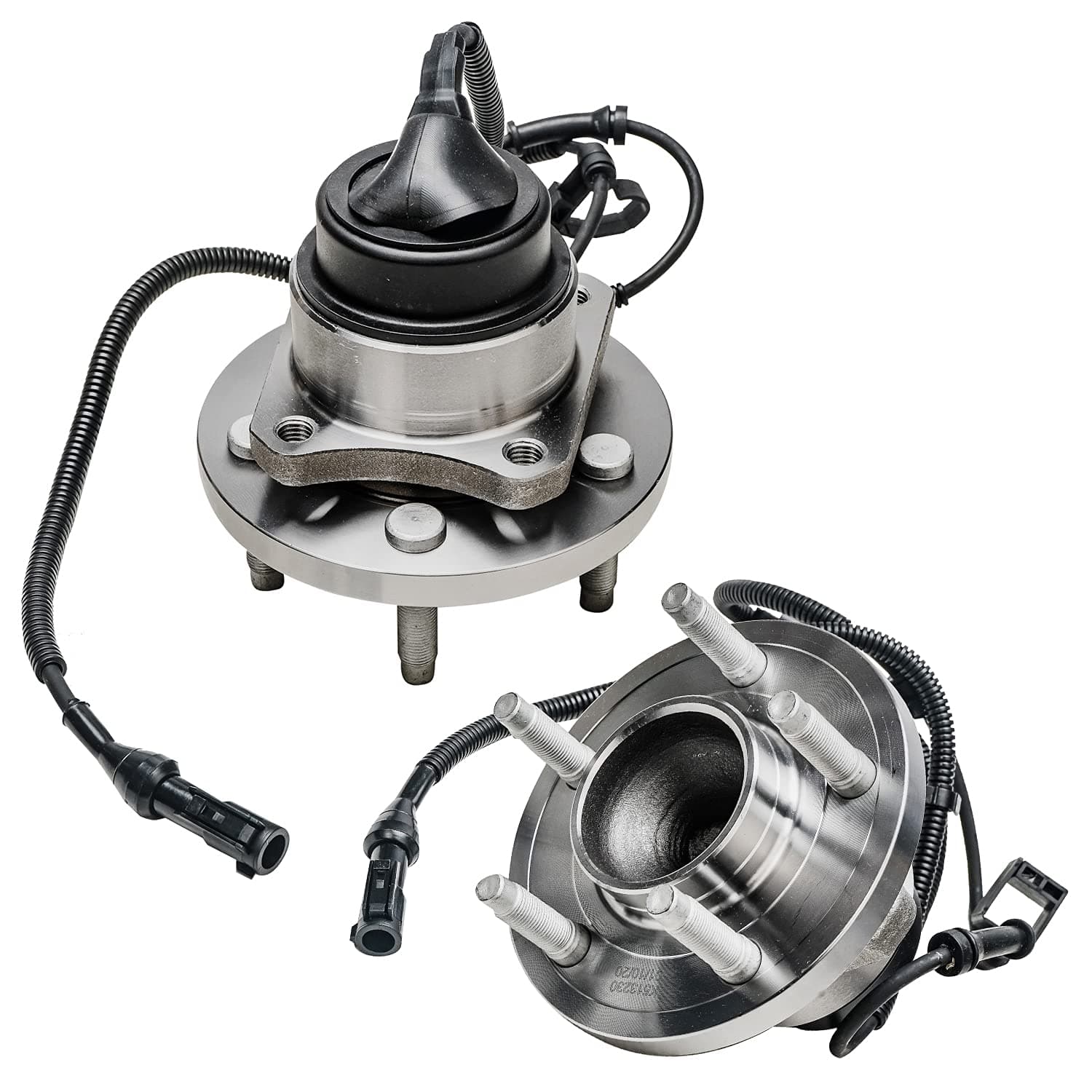 Detroit Axle - Pair Front Wheel Bearing and Hub Assembly for Ford Crown Victoria 2005-2011, Lincoln Town Car 2005-2011, Mercury Grand Marquis 2005-2011 5 Lugs w/ABS