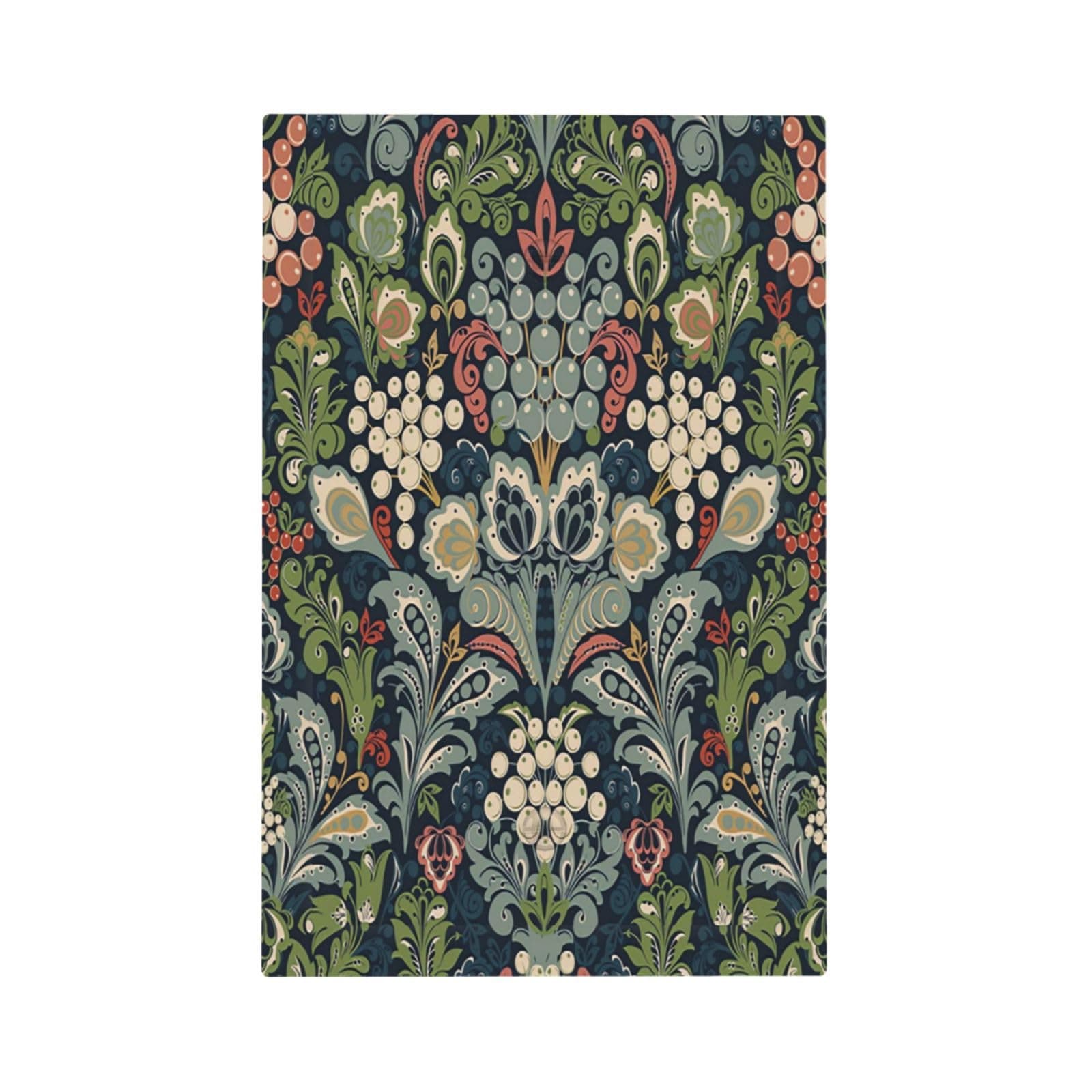 Botanical Morris Floral 1 Gang Light Switch Cover No Decive Blank Wall Plate Decorative for Bathroom Home Living Room Bedroom Art Panel Decorate