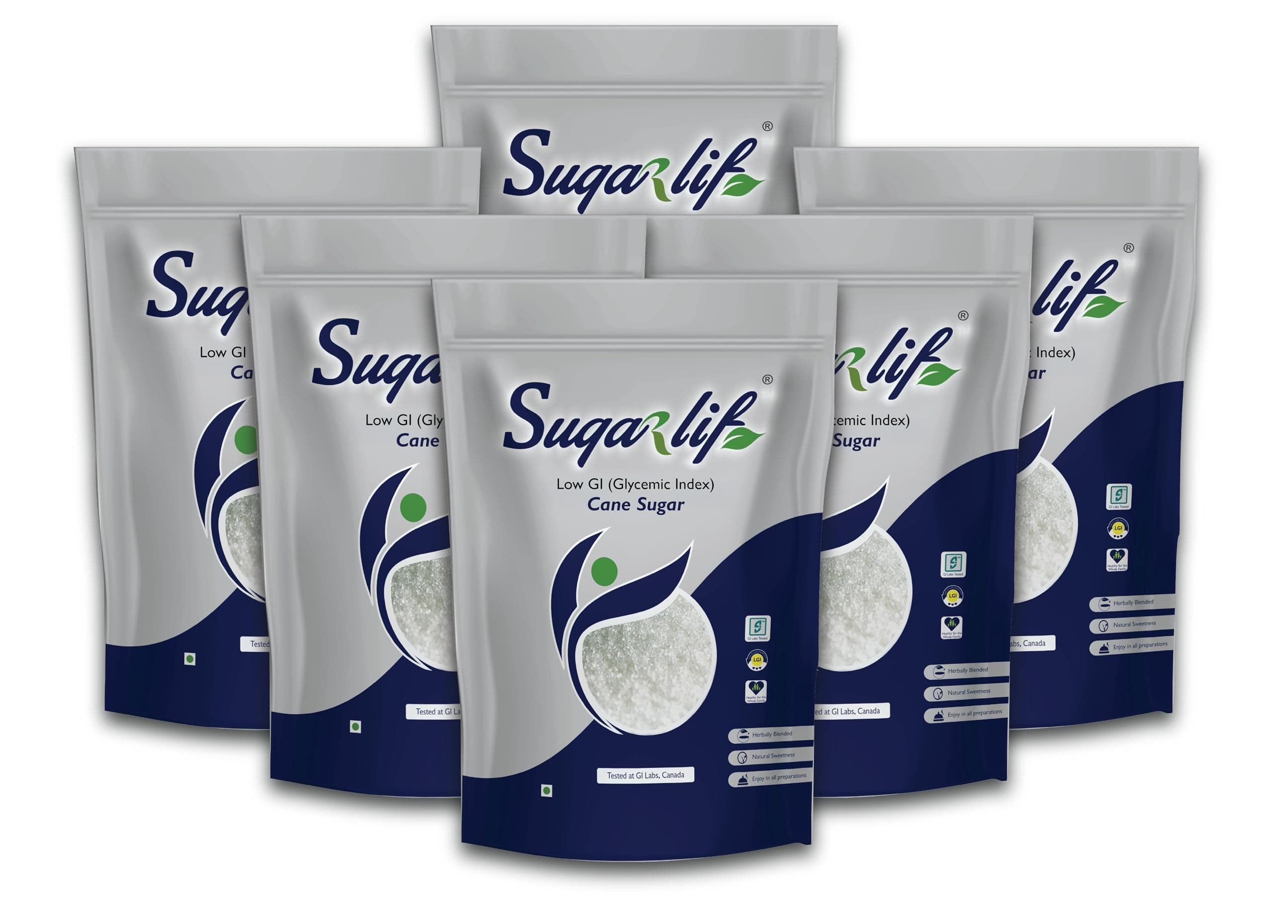 Sugarlif LOW GI Diet Sugar, Orignal Product of Dr. C K Nandagopalan, Diabetic Friendly Herbal Cane Sugar- Free From Chemicals, Artificial Sweetener Substitute, Low Glycemic Index (GI)(1 Kg) (6)