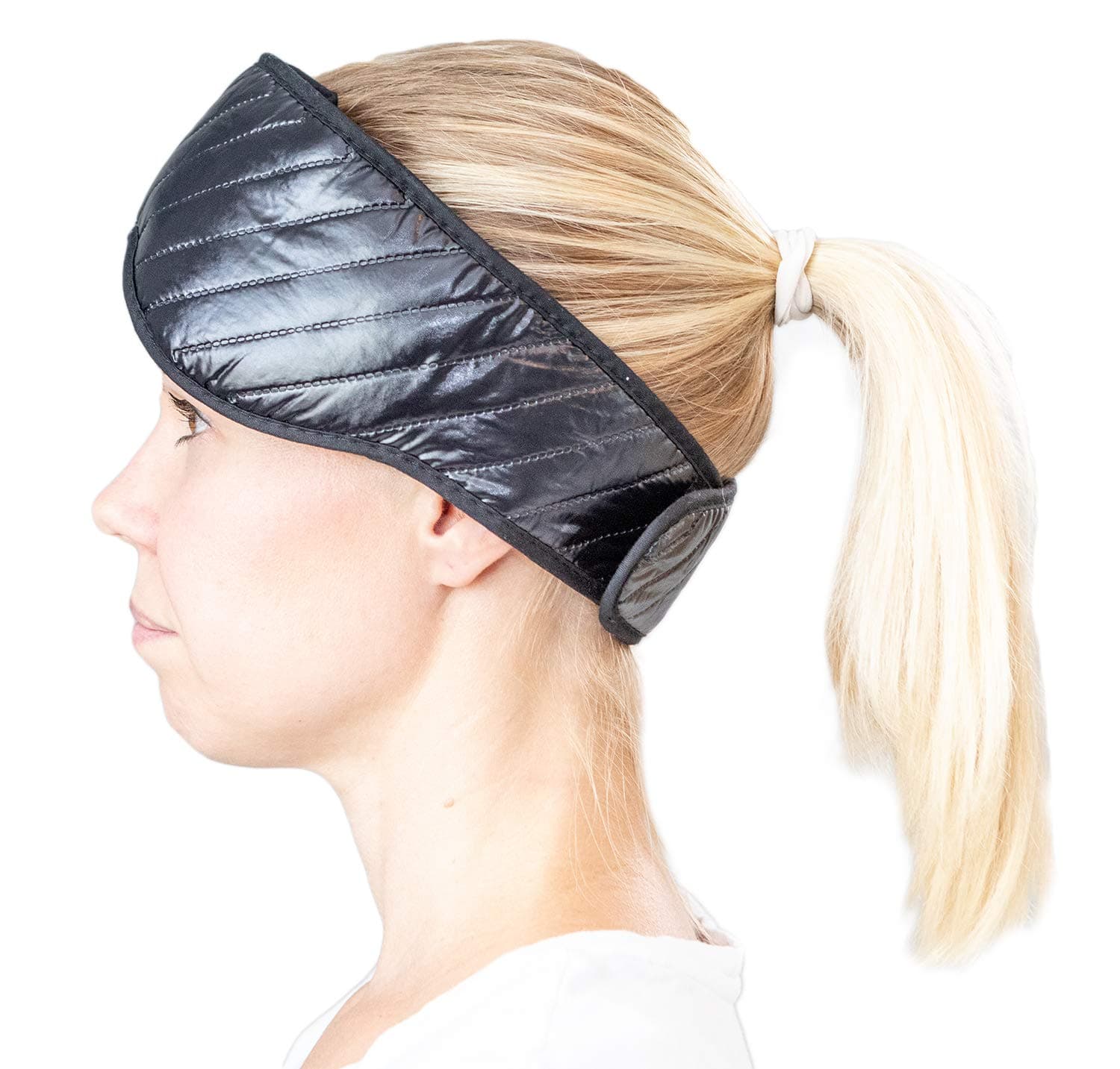 Ice Migraine Head Wrap by Soothing Company - Heat Therapy Microwavable Compression Pad for Headache, Jaw and Neck Pain - Cooling Mask for Tension and Stress Relief, Flexible and Reusable