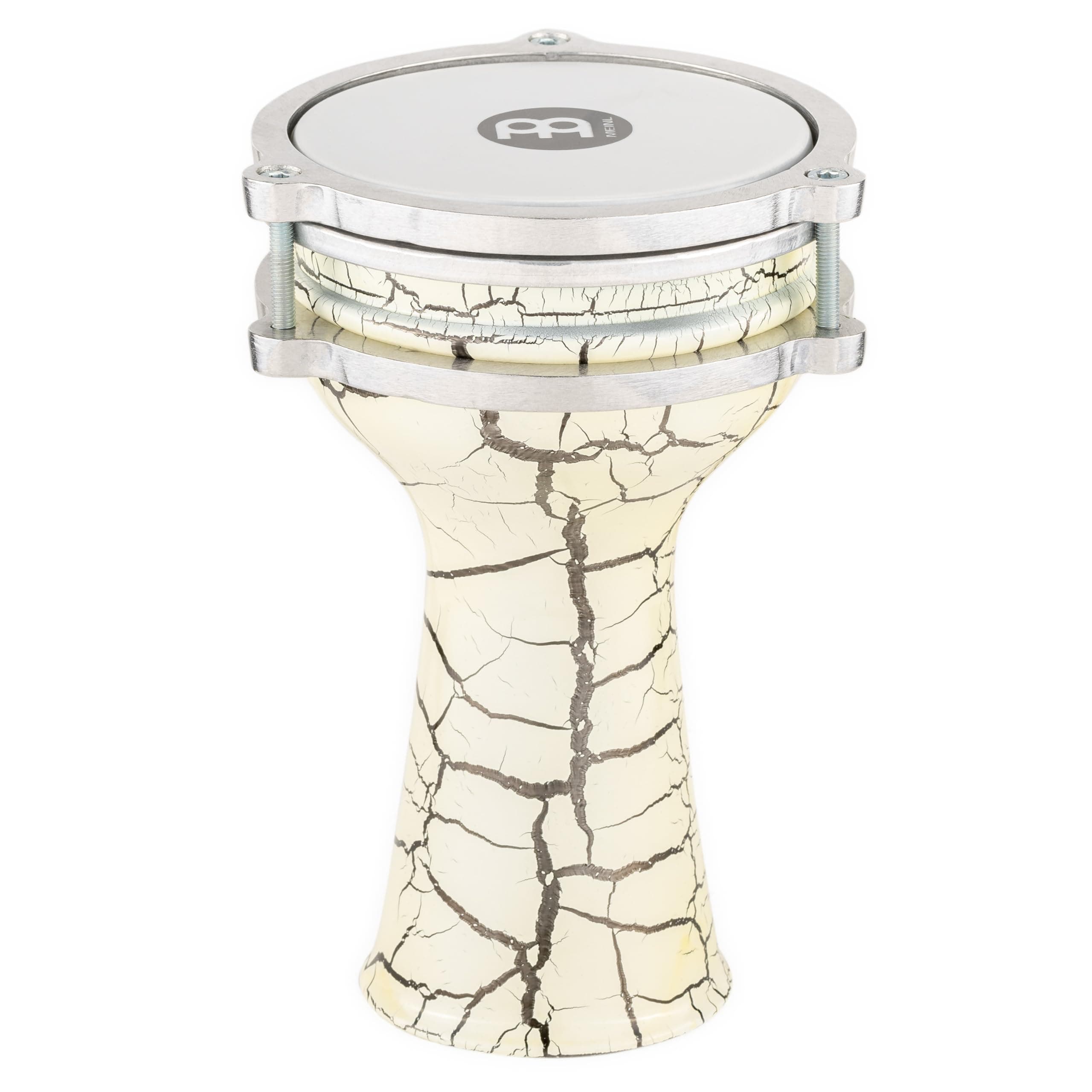 Mini Darbuka Egyptian Goblet Drum, Cast Lacquered Aluminum — MADE IN TURKEY — Synthetic Head, 2-YEAR WARRANTY