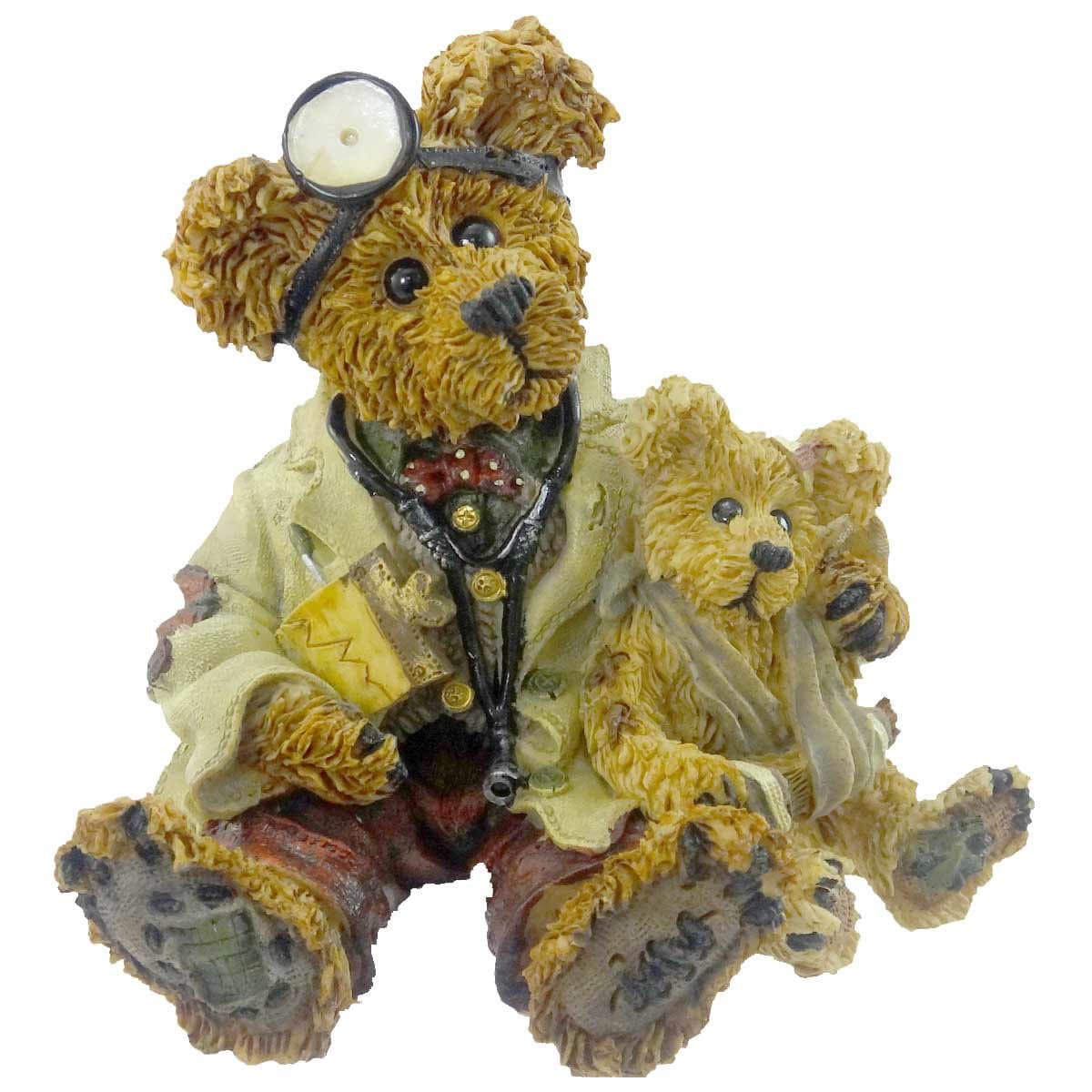 Boyds Bears Resin DR HARRISON GRIZ MD PHD BUD 228309 RFB Doctor Bearstone New