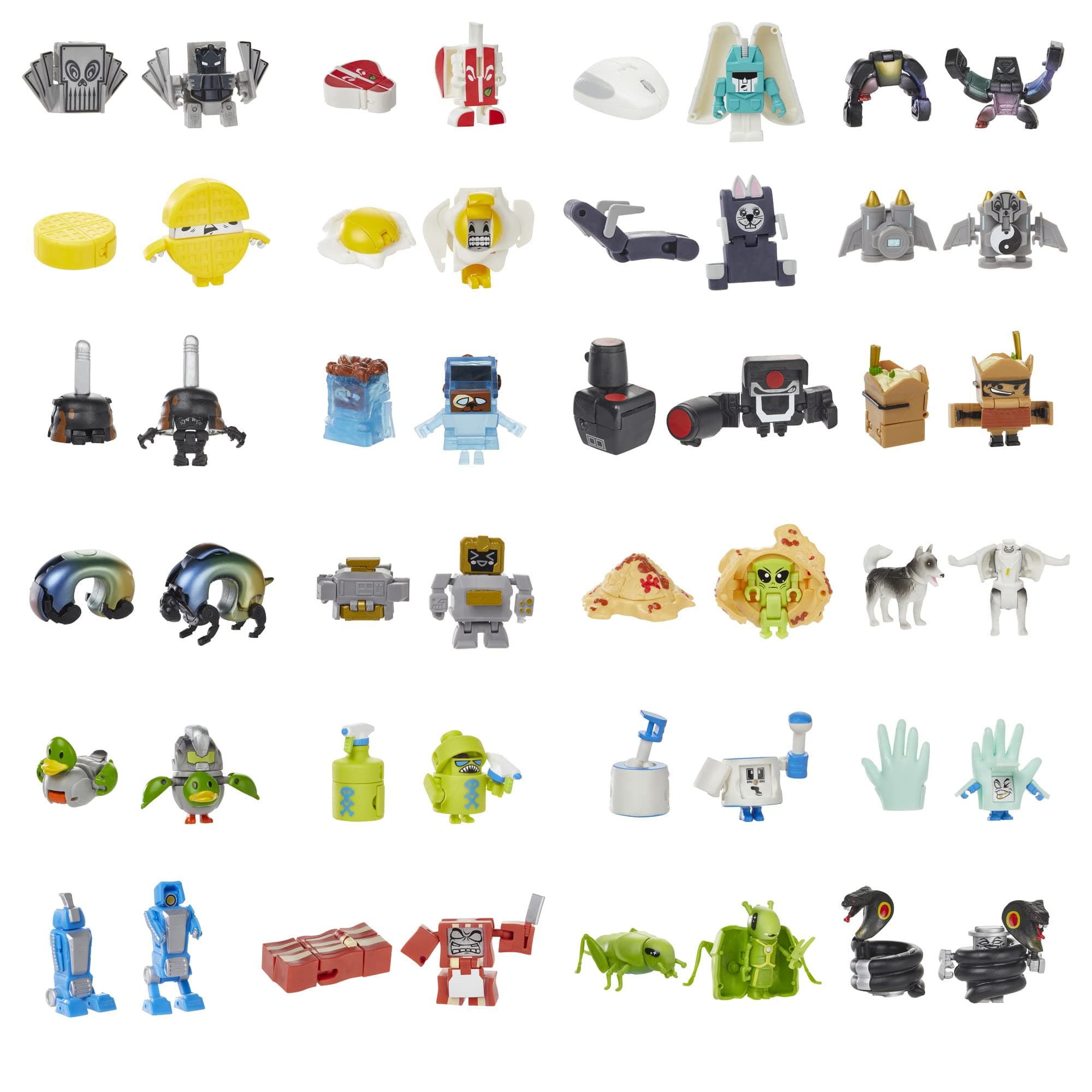 Toys BotBots Ruckus Rally Series 6 Collectible 24 Singles Multipack- 2-in-1 Mystery Figures! Ages 5 & Up (Style & Color May Vary)