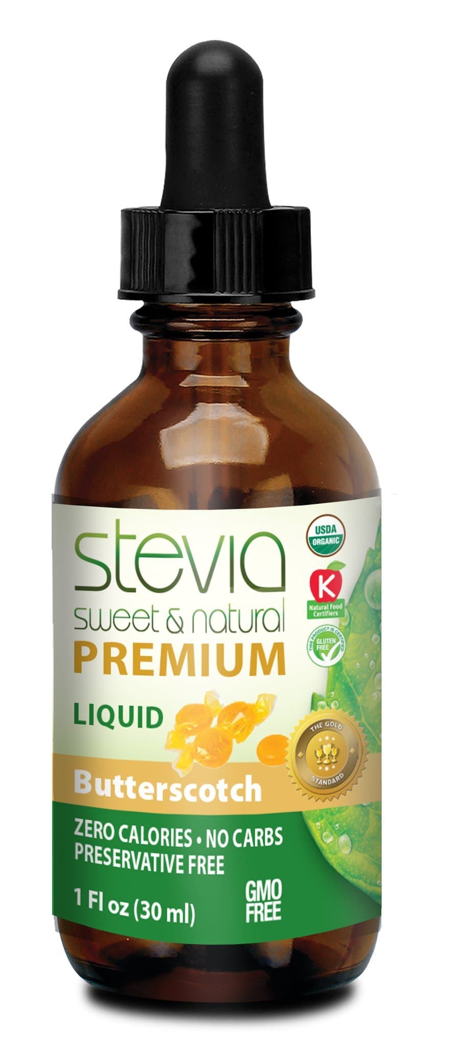 Stevia Sweet & Natural Butterscotch Stevia International 1 oz Liquid