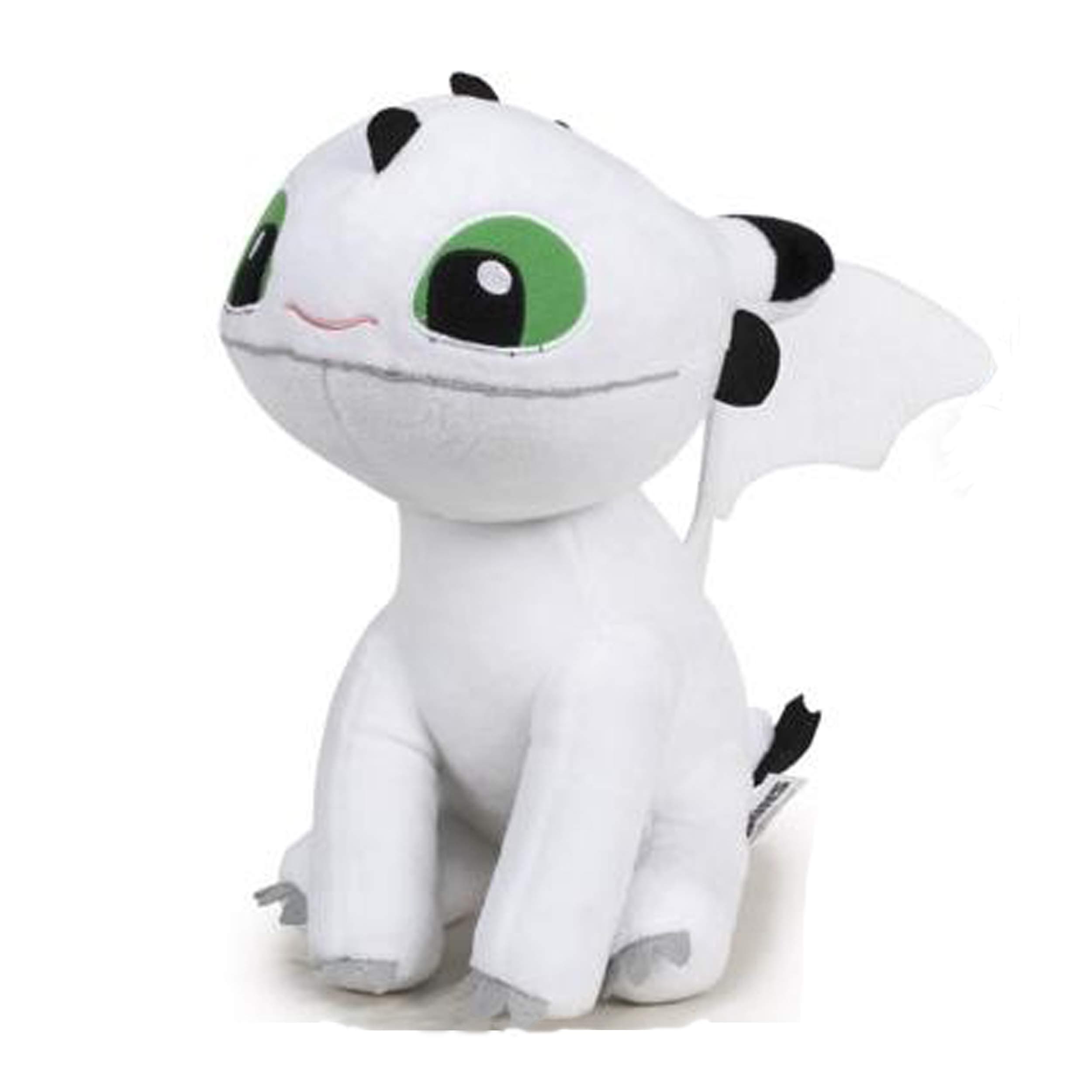 How To Train Your Dragons - Plush toy baby Dragon white with green eyes 10"/26cm Super soft quality (760017685)