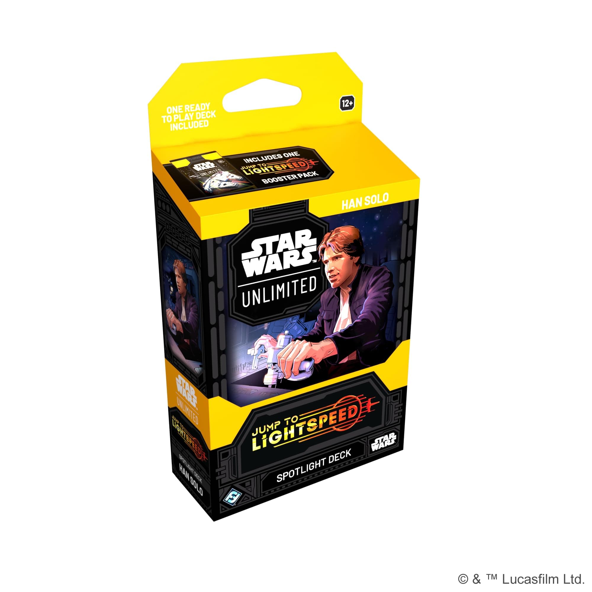 Fantasy Flight Games - Star Wars: Unlimited TCG Jump to Lightspeed Spotlight Deck Han Solo - 50 Card Deck with Exclusive Cards! Age 12+, 2+ Players, 20 Minutes, English